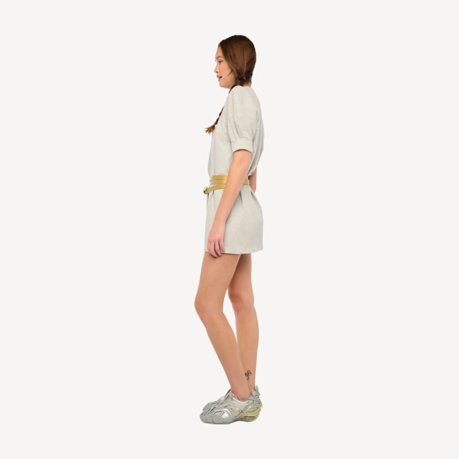 SHORT SLEEVE BOMBER 1980S MINI DRESS