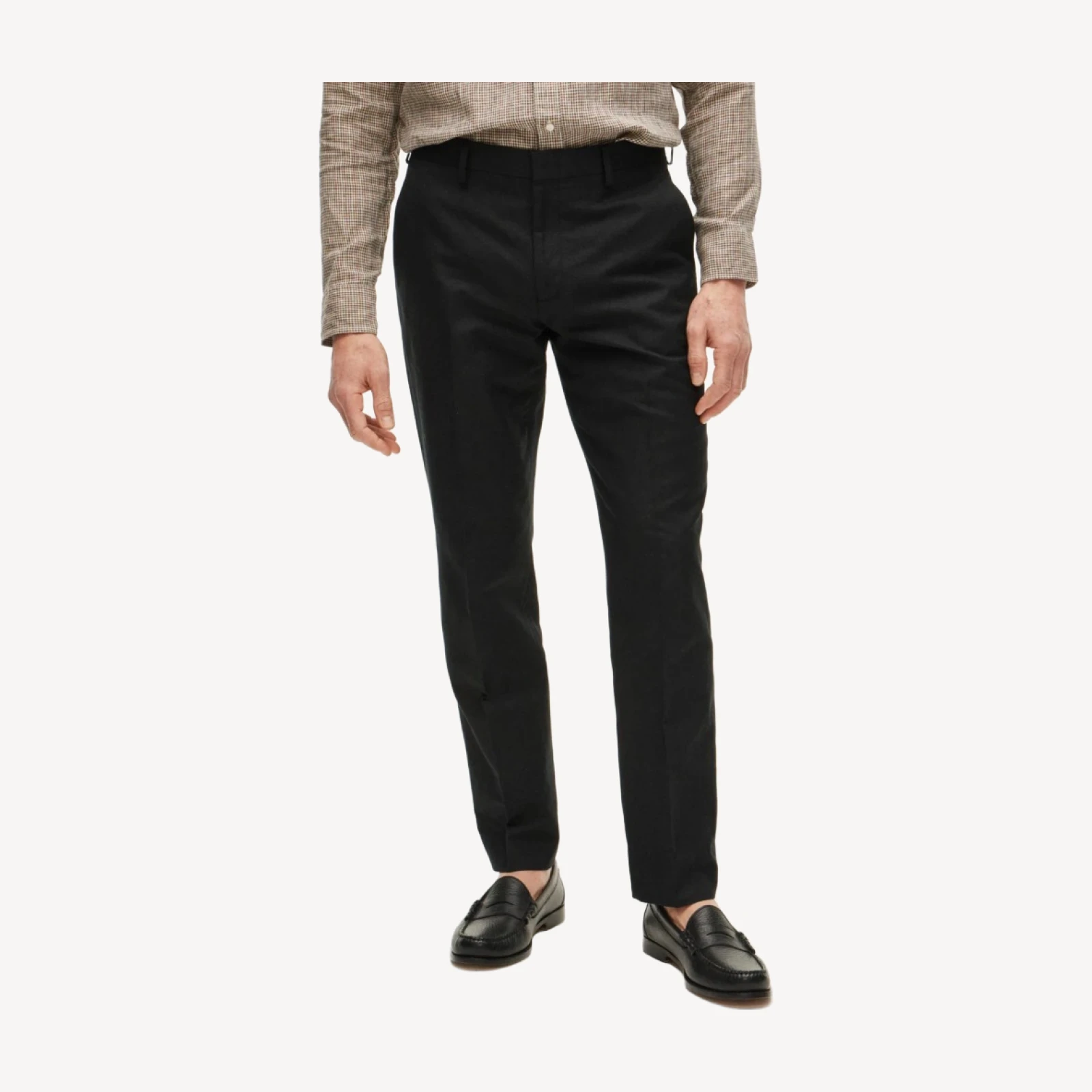 Ludlow Slim-fit suit pant in Baird McNutt Irish cotton-linen blend