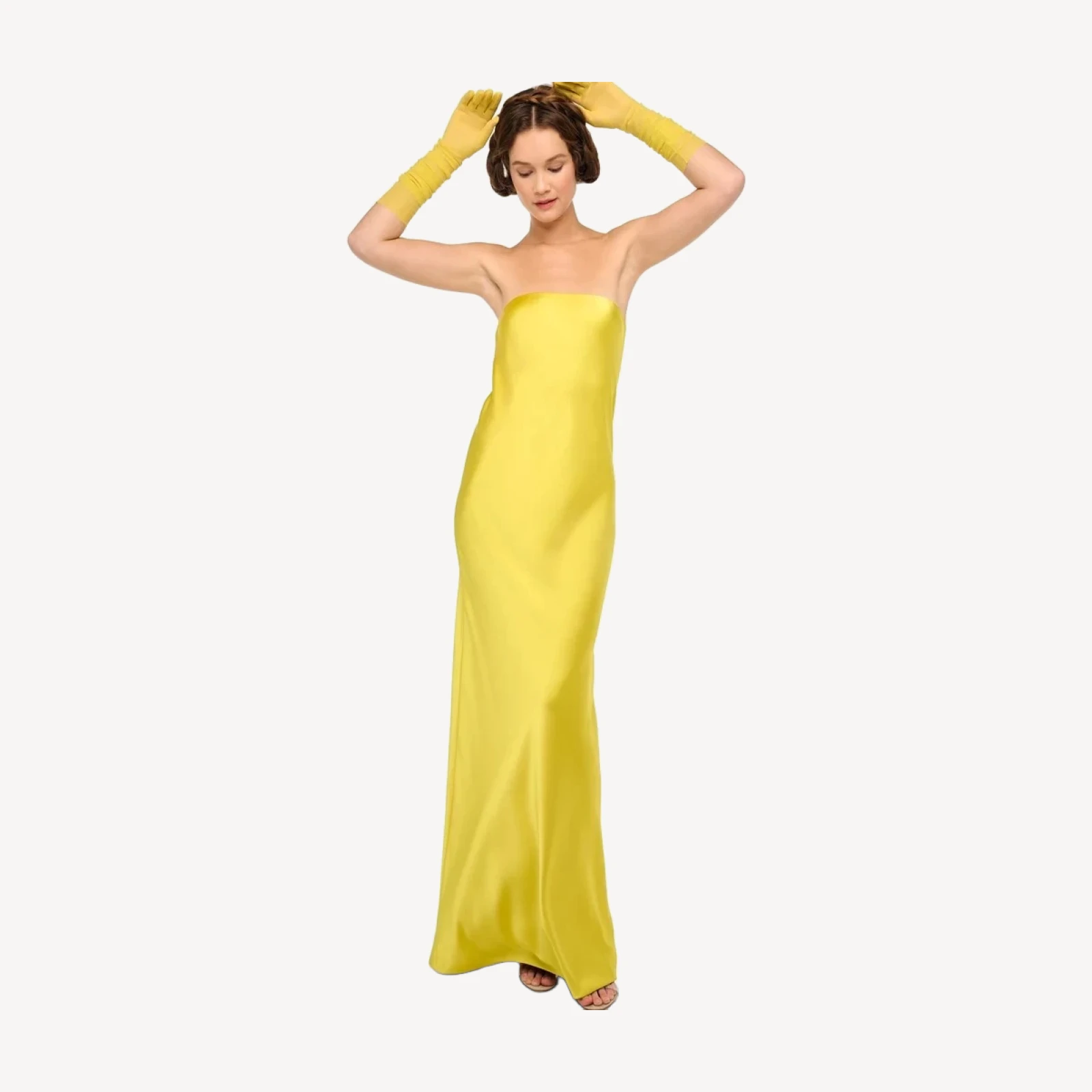 BIAS STRAPLESS GOWN