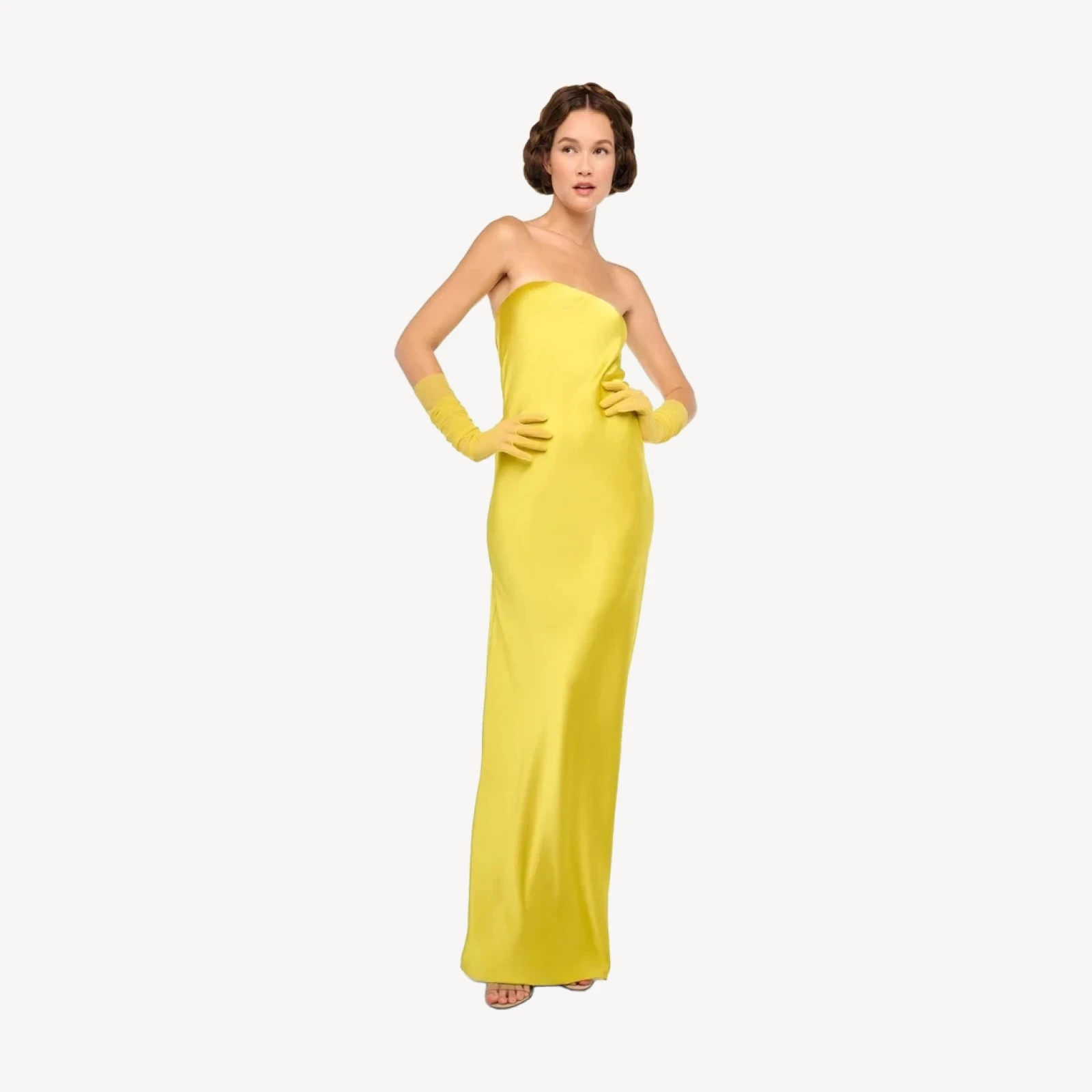 BIAS STRAPLESS GOWN