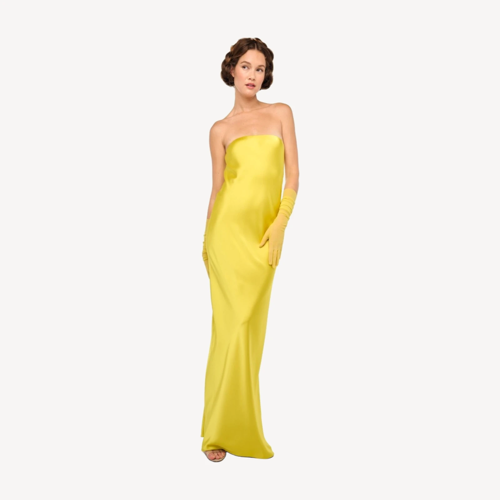 BIAS STRAPLESS GOWN