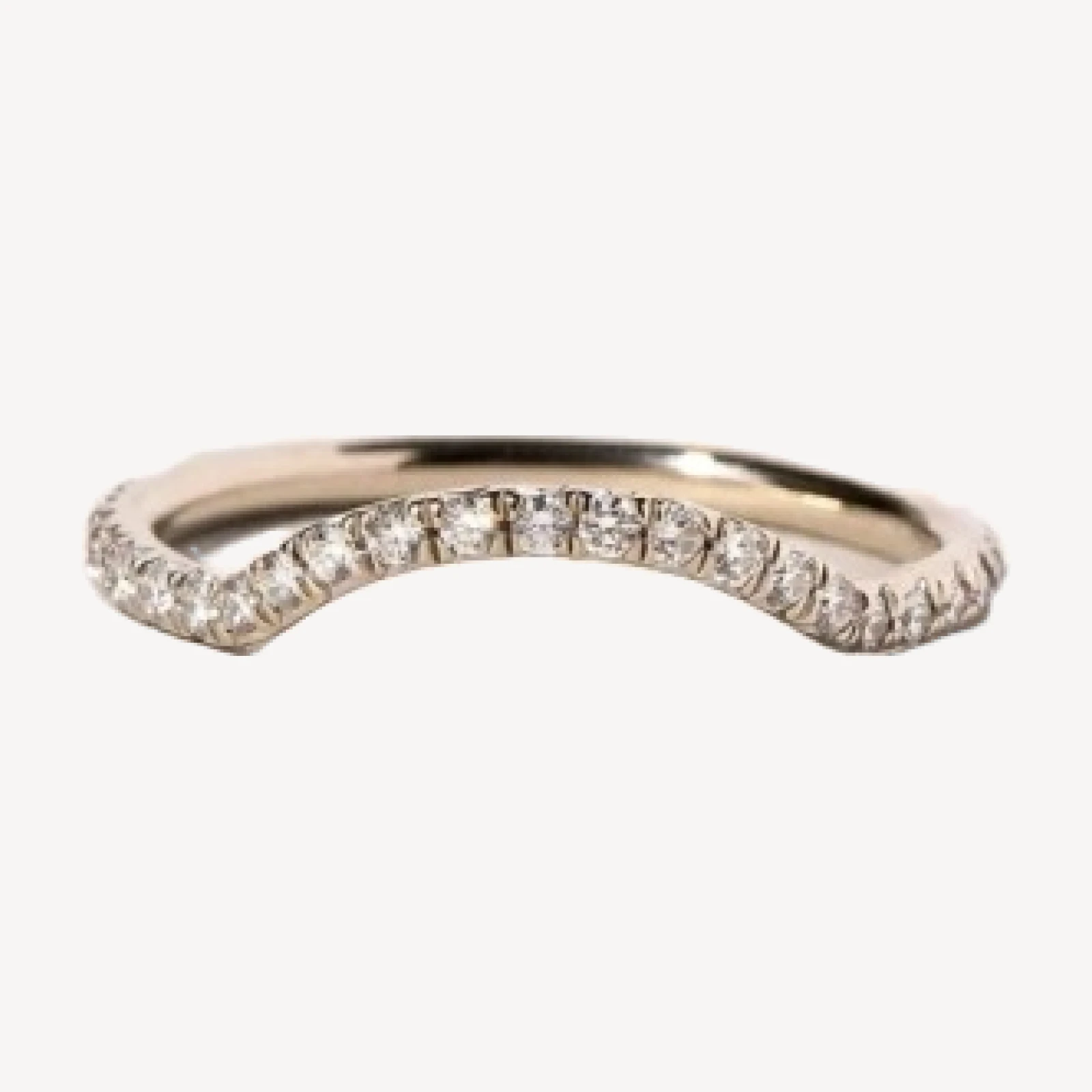 Mini Curve Band - Pavé