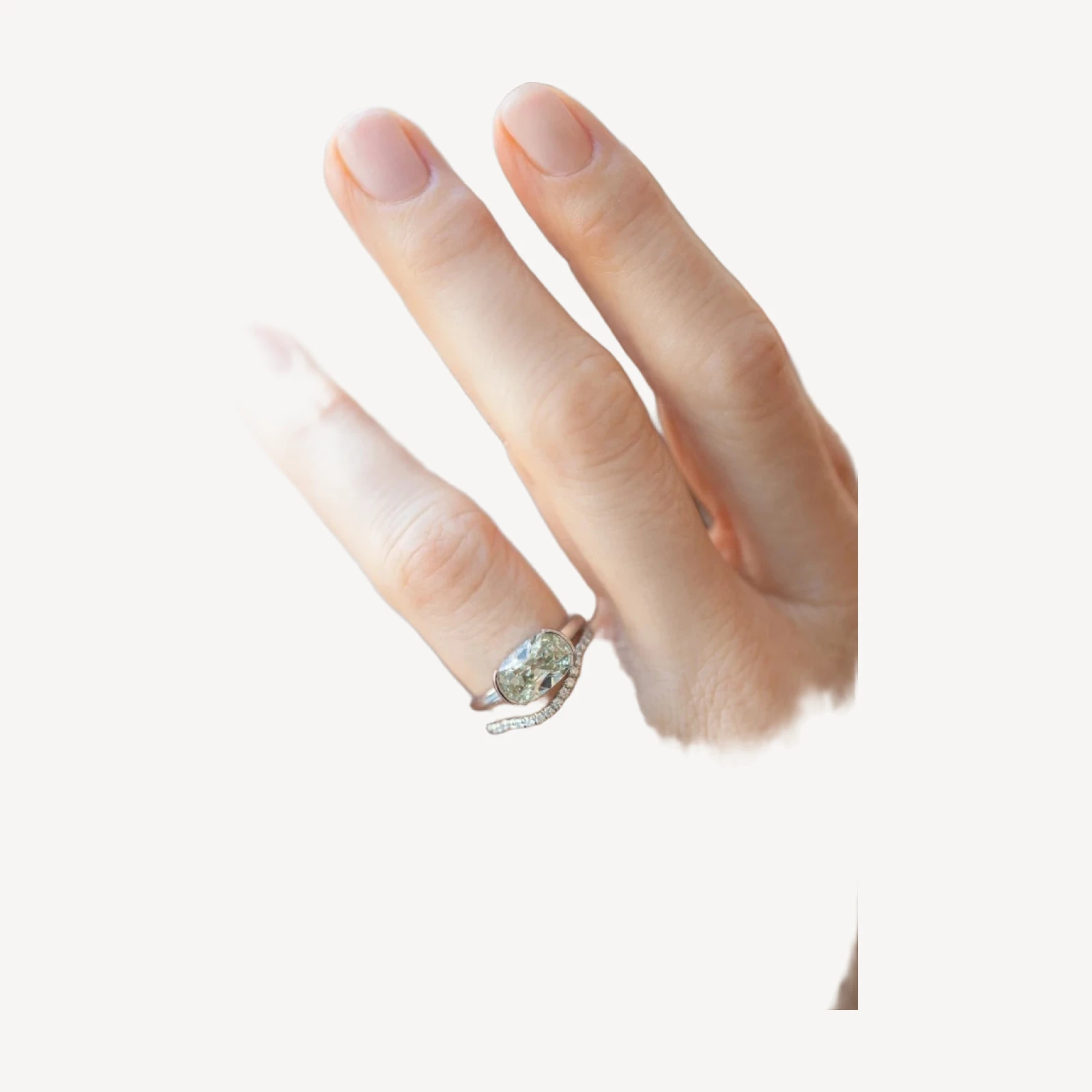 Mini Curve Band - Pavé