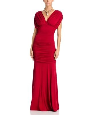 Simkhai Norvelle Draped Jersey Gown