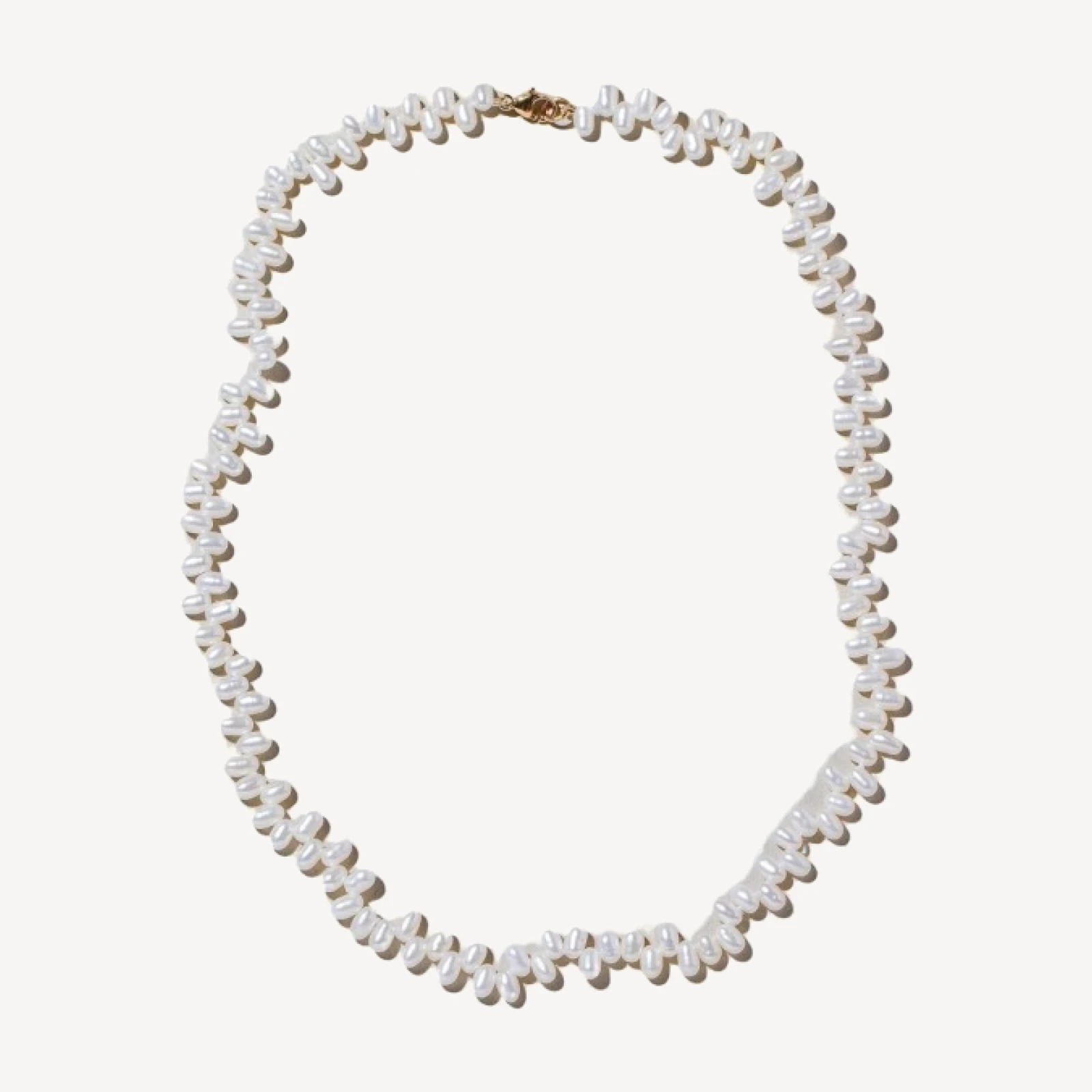 Zipper Pearl Necklace