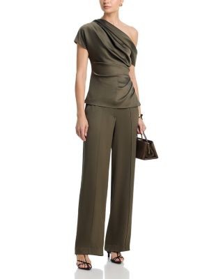 Simkhai Kyra Classic Woven Wide Leg Pants