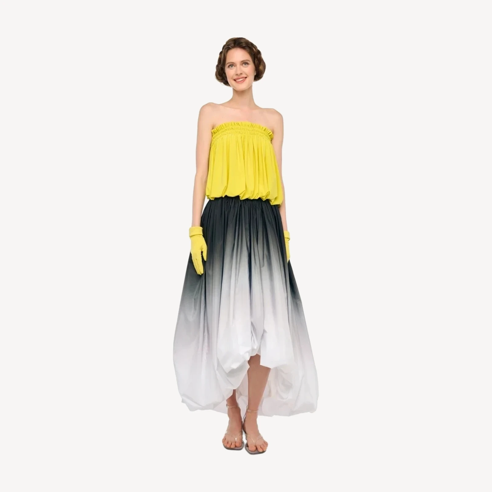 STRAPLESS PEASANT BODYSUIT