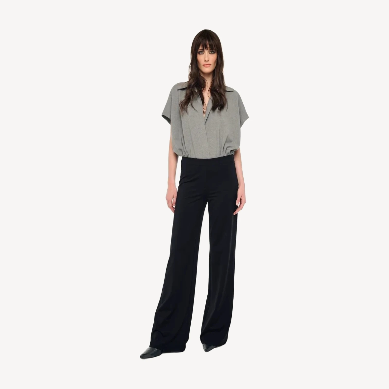 FLAT FRONT WIDE PANT