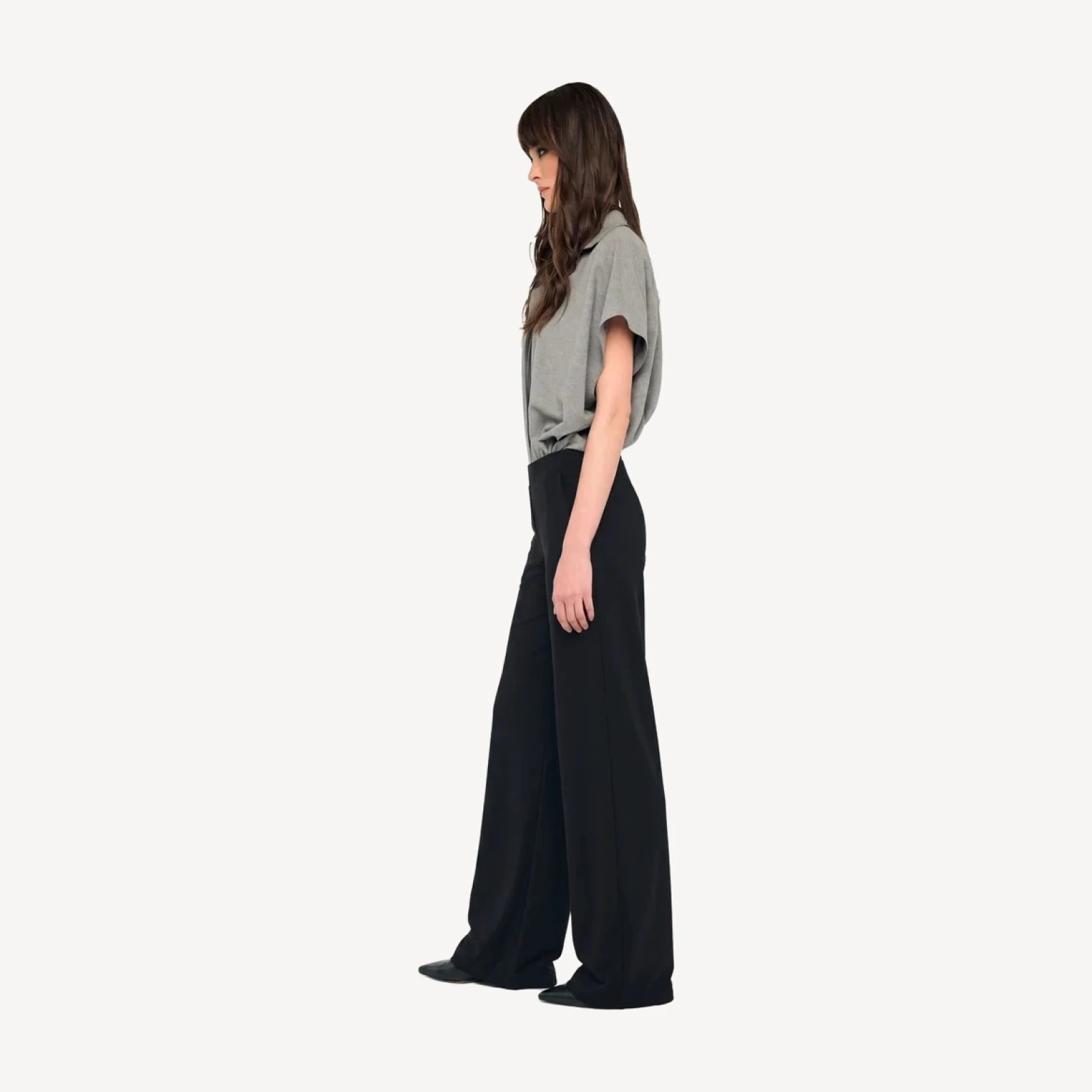 FLAT FRONT WIDE PANT