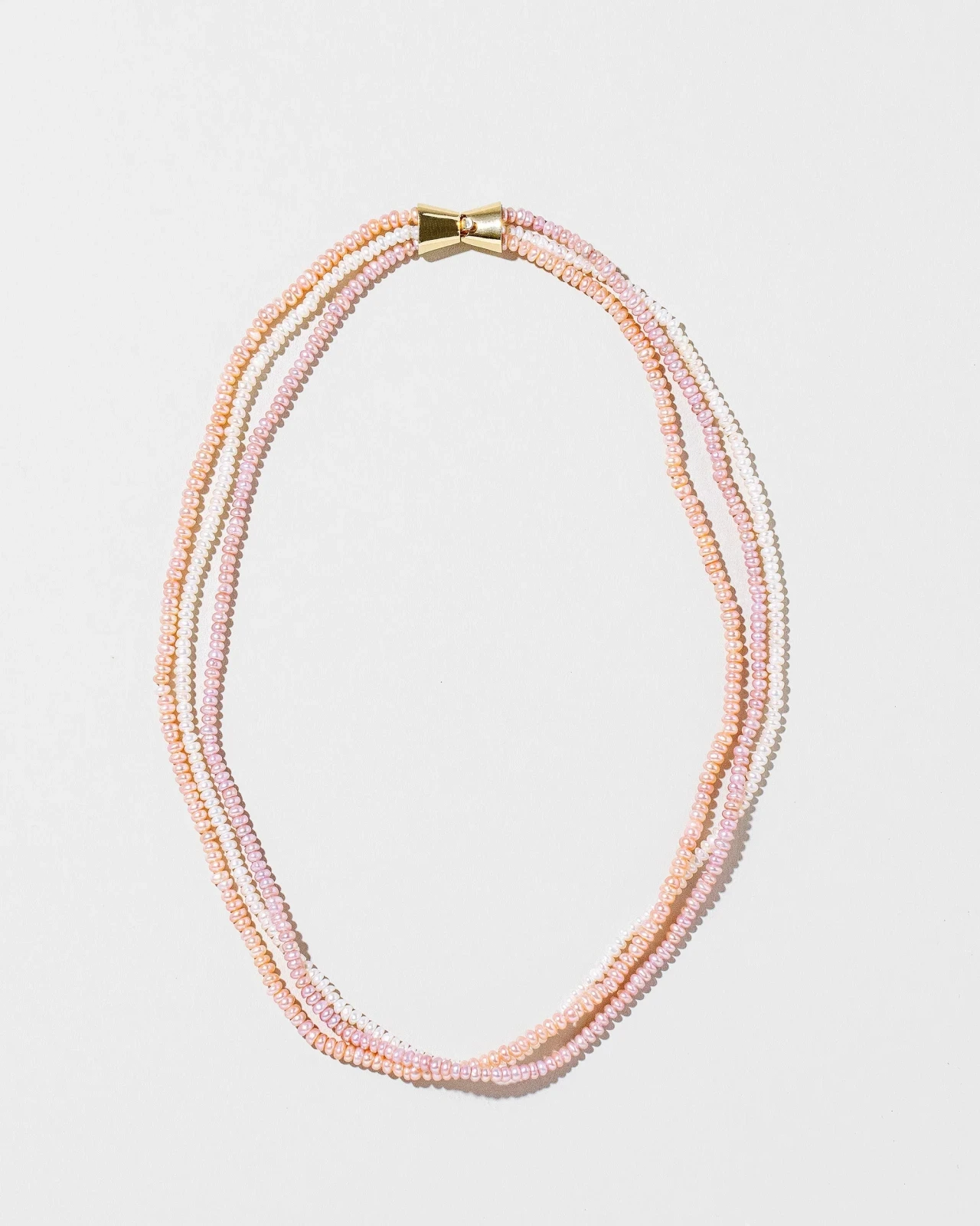 Multi Strand Seed Pearl Choker Necklace
