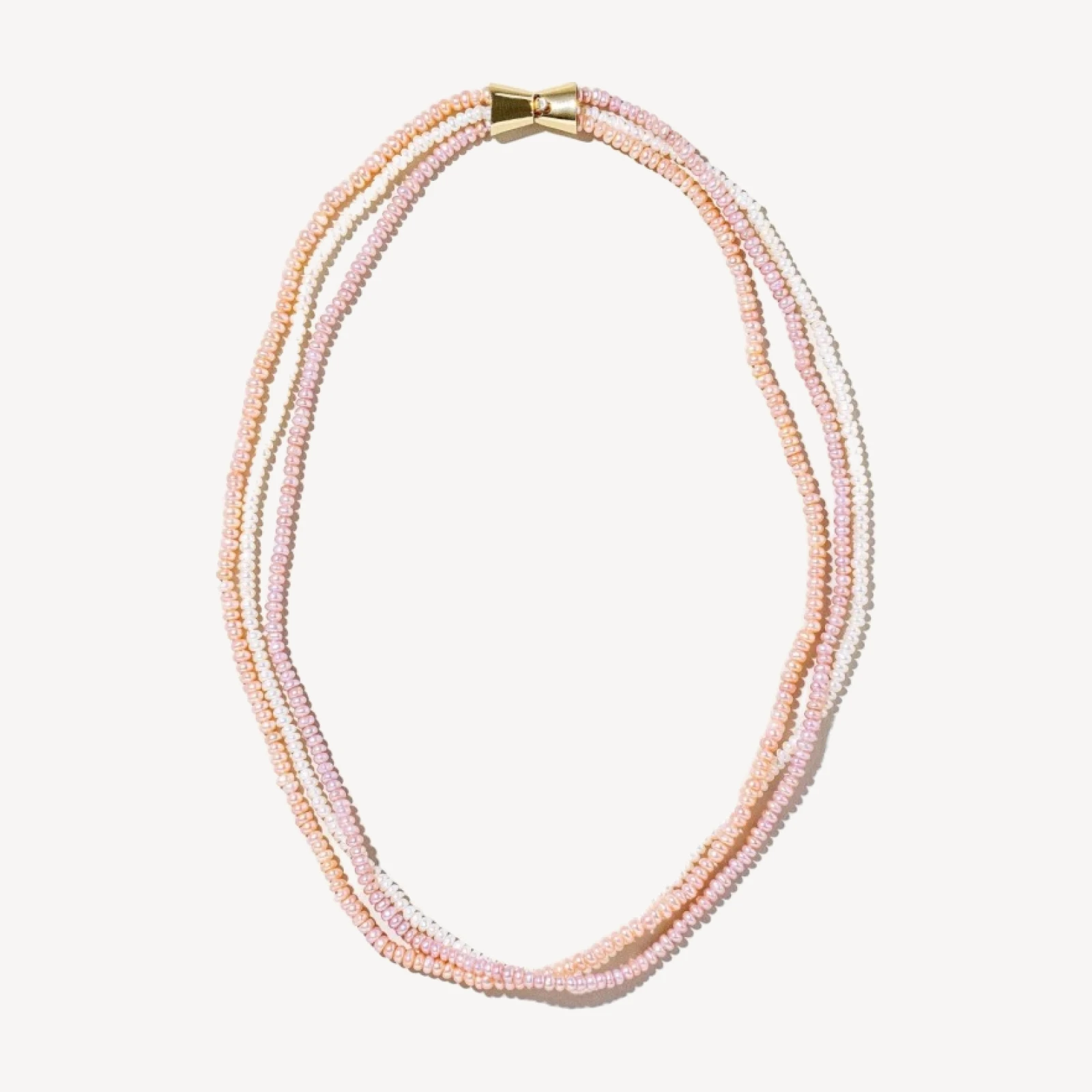 Multi Strand Seed Pearl Choker Necklace