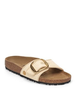 Birkenstock Women's Madrid Big Buckle Raffia Sandals