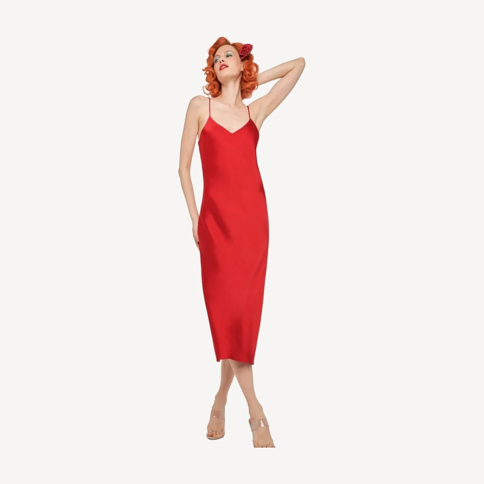 BIAS SLIP DRESS TO MIDCALF