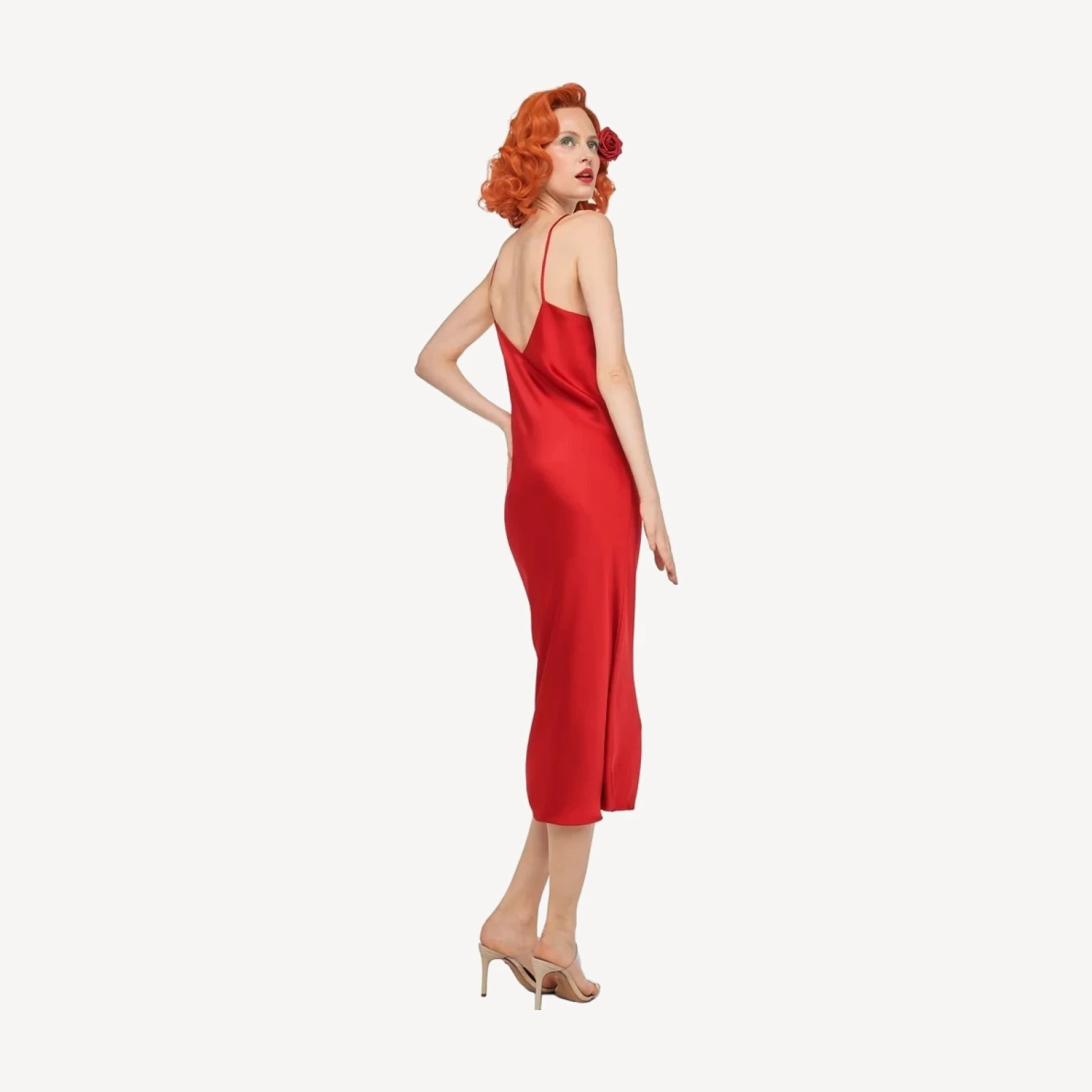 BIAS SLIP DRESS TO MIDCALF