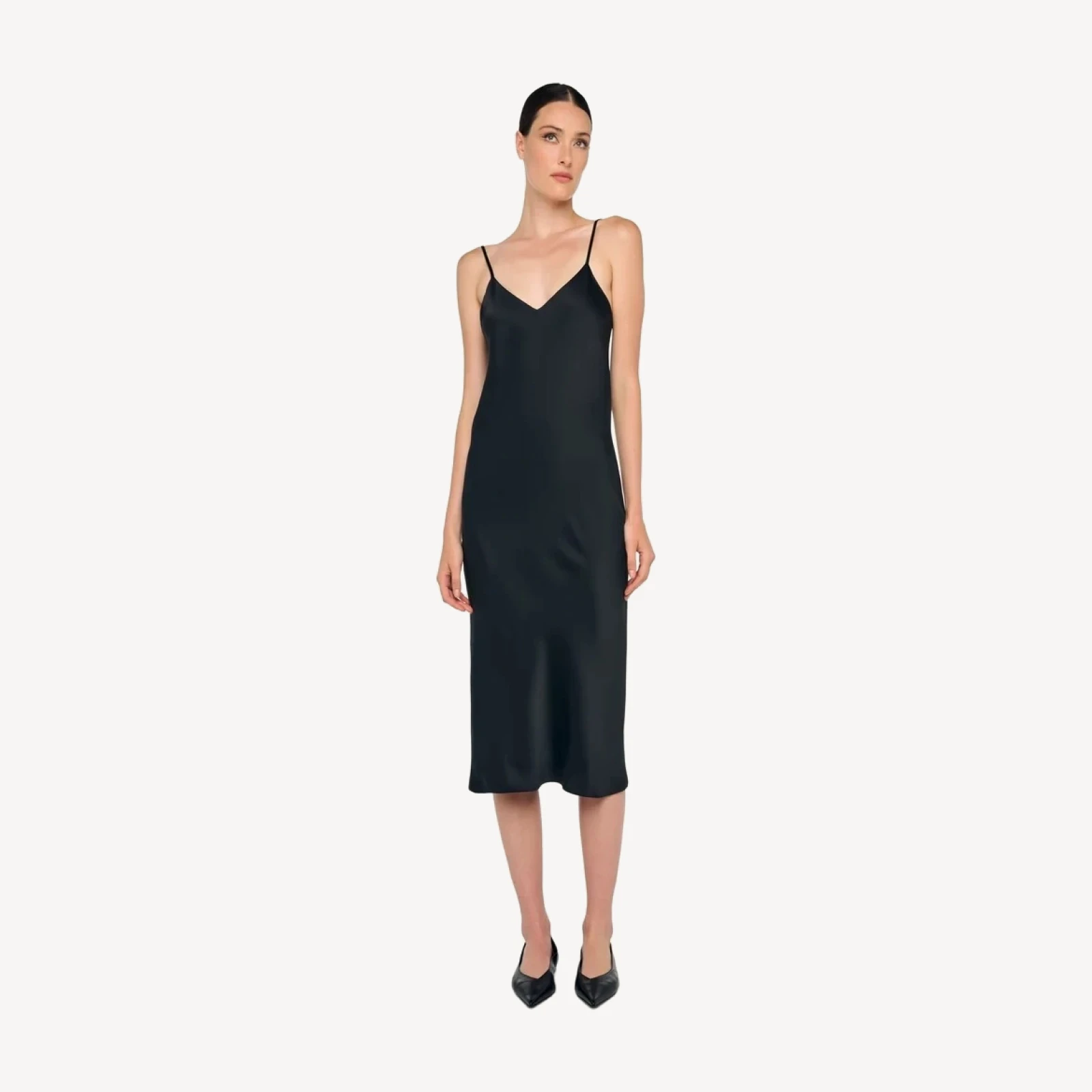 BIAS SLIP DRESS TO MIDCALF