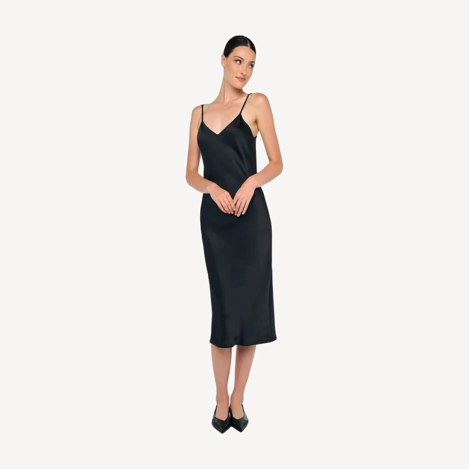 BIAS SLIP DRESS TO MIDCALF