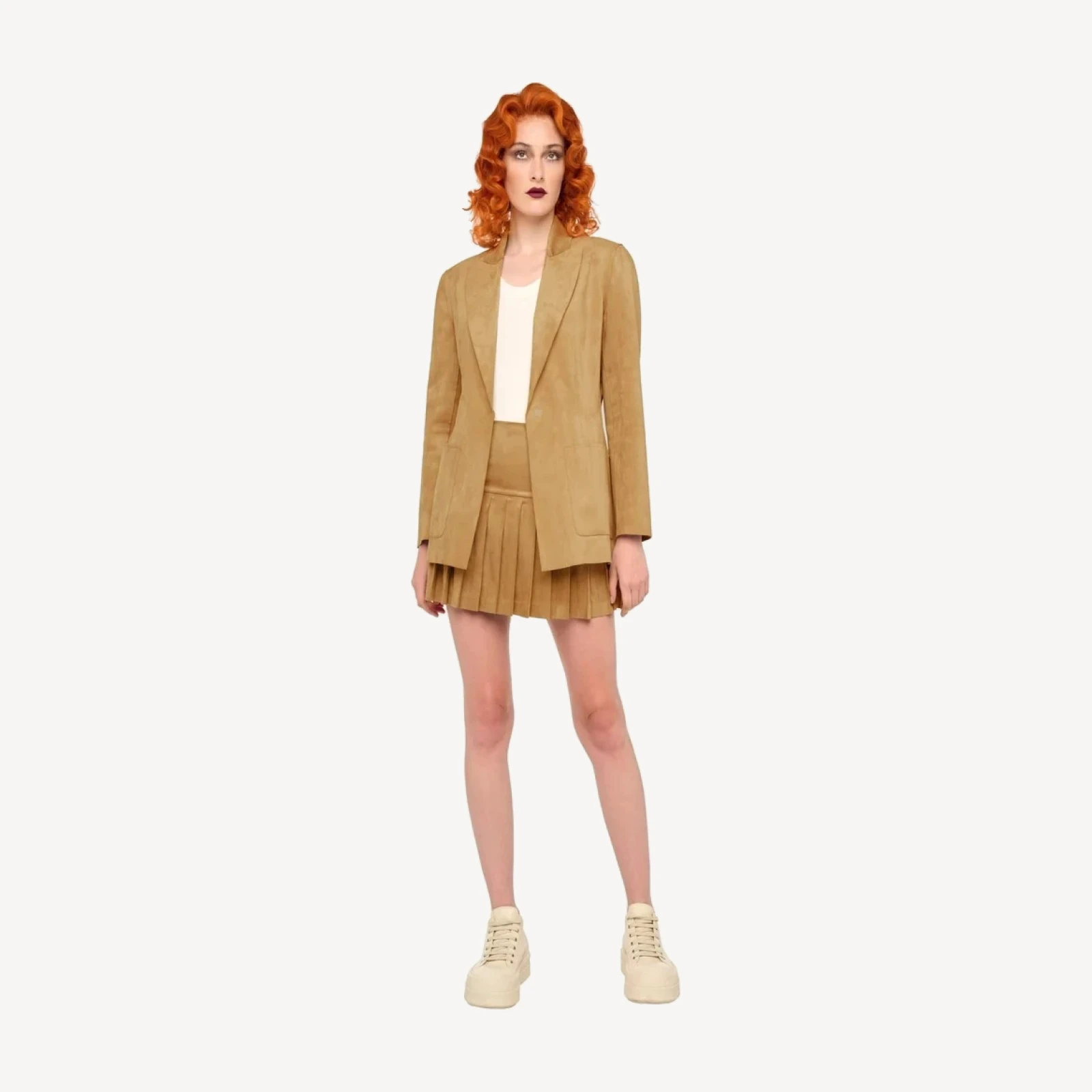 PLEATED MINI SKIRT