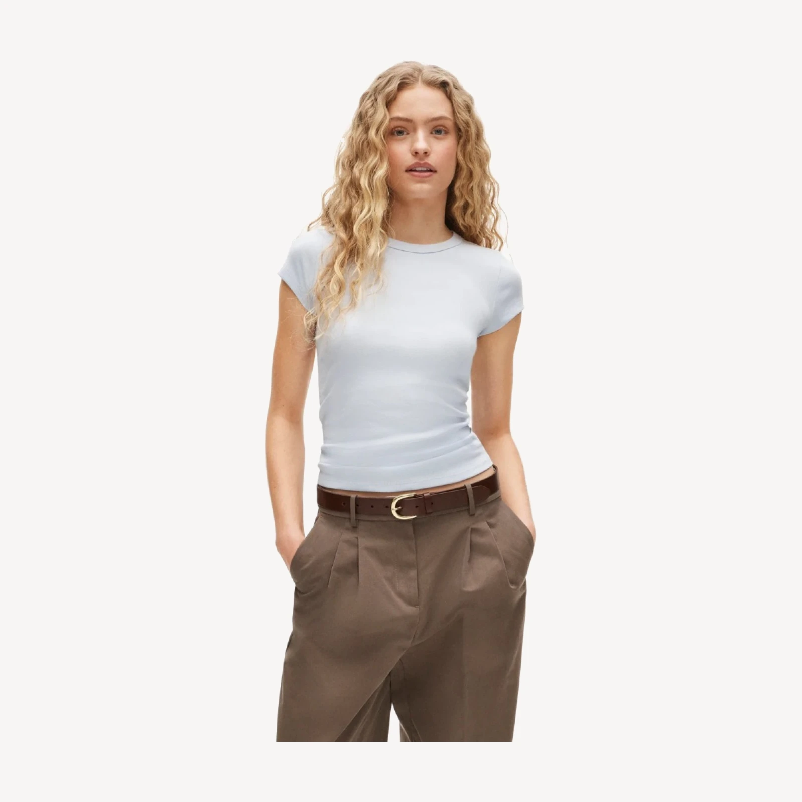 Perfect-fit crewneck T-shirt
