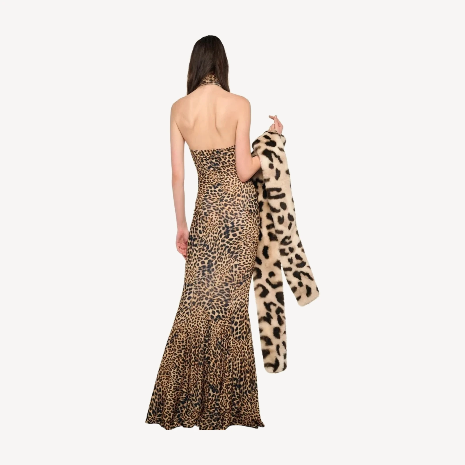 HALTER TURTLE FISHTAIL GOWN