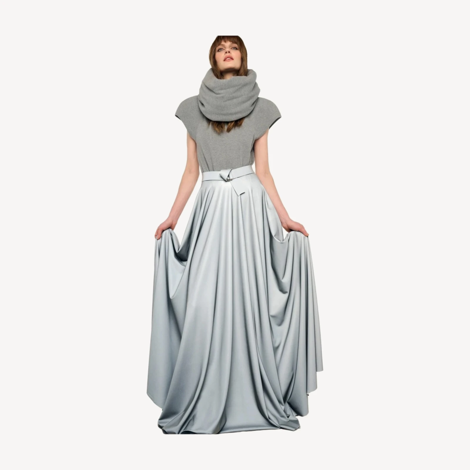 FLARED SKIRT TO FLOOR