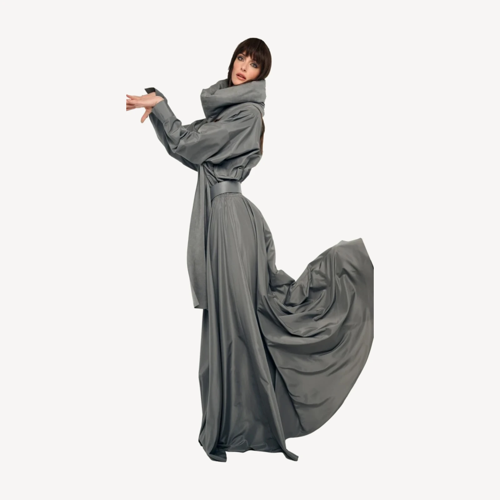 FLARED SKIRT TO FLOOR