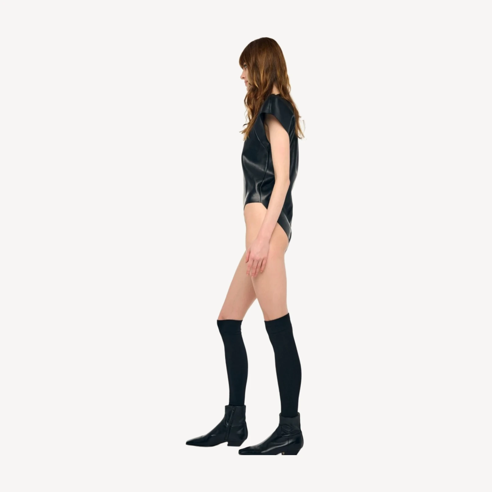 CAP SLEEVE BOMBER BODYSUIT