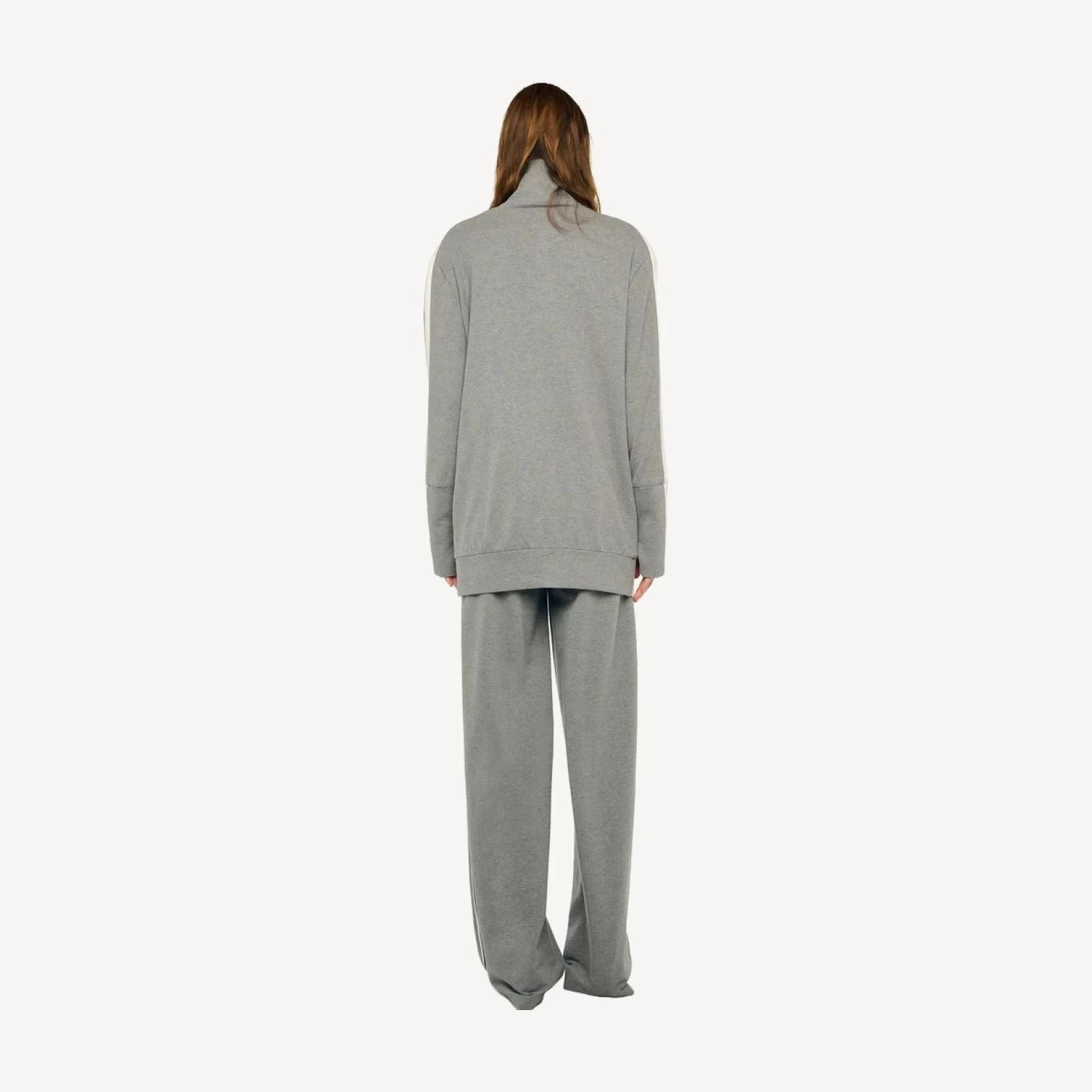 SIDE STRIPE FLAT FRONT WIDE PANT