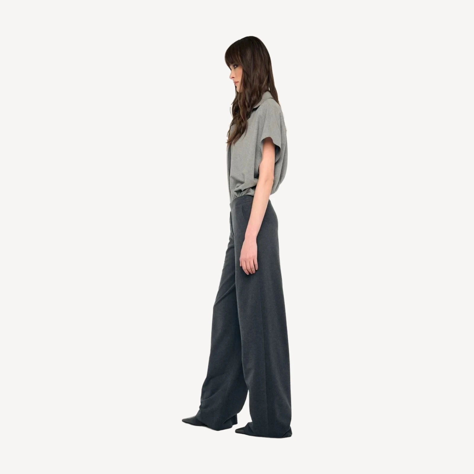 FLAT FRONT WIDE PANT