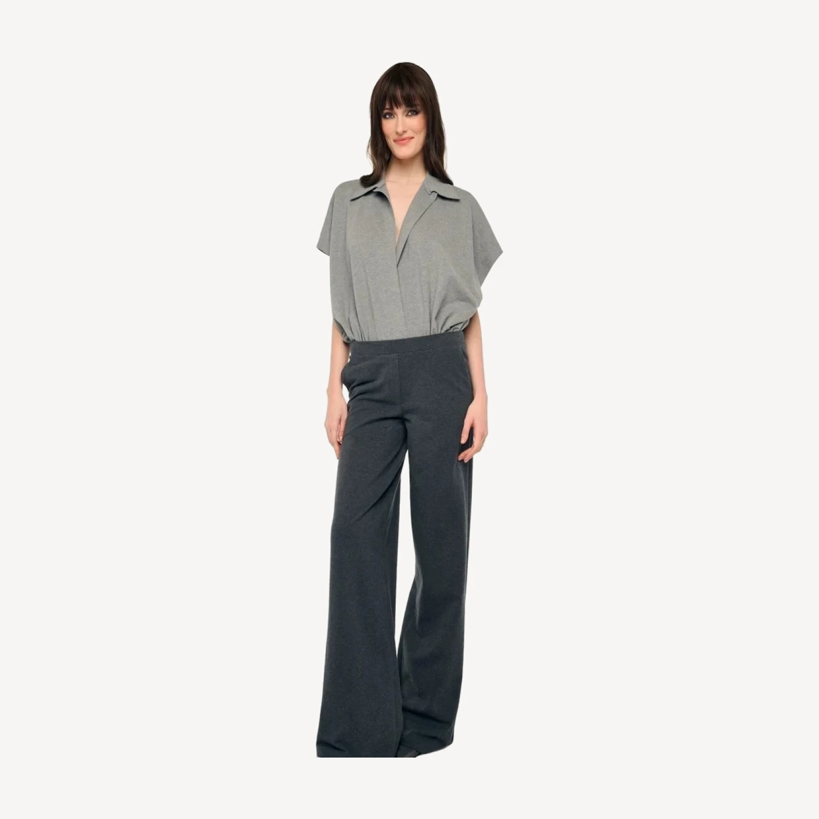 FLAT FRONT WIDE PANT