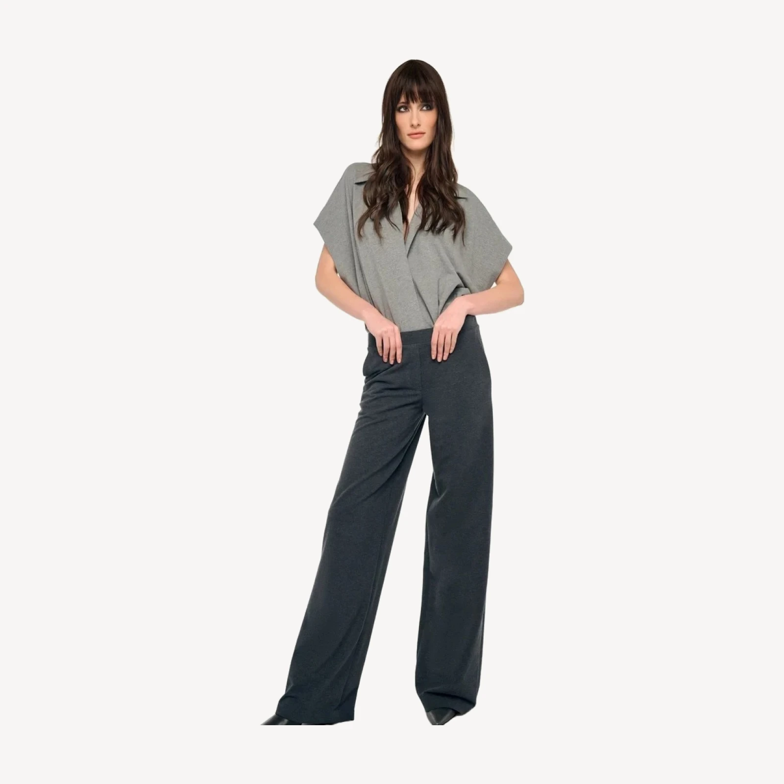 FLAT FRONT WIDE PANT