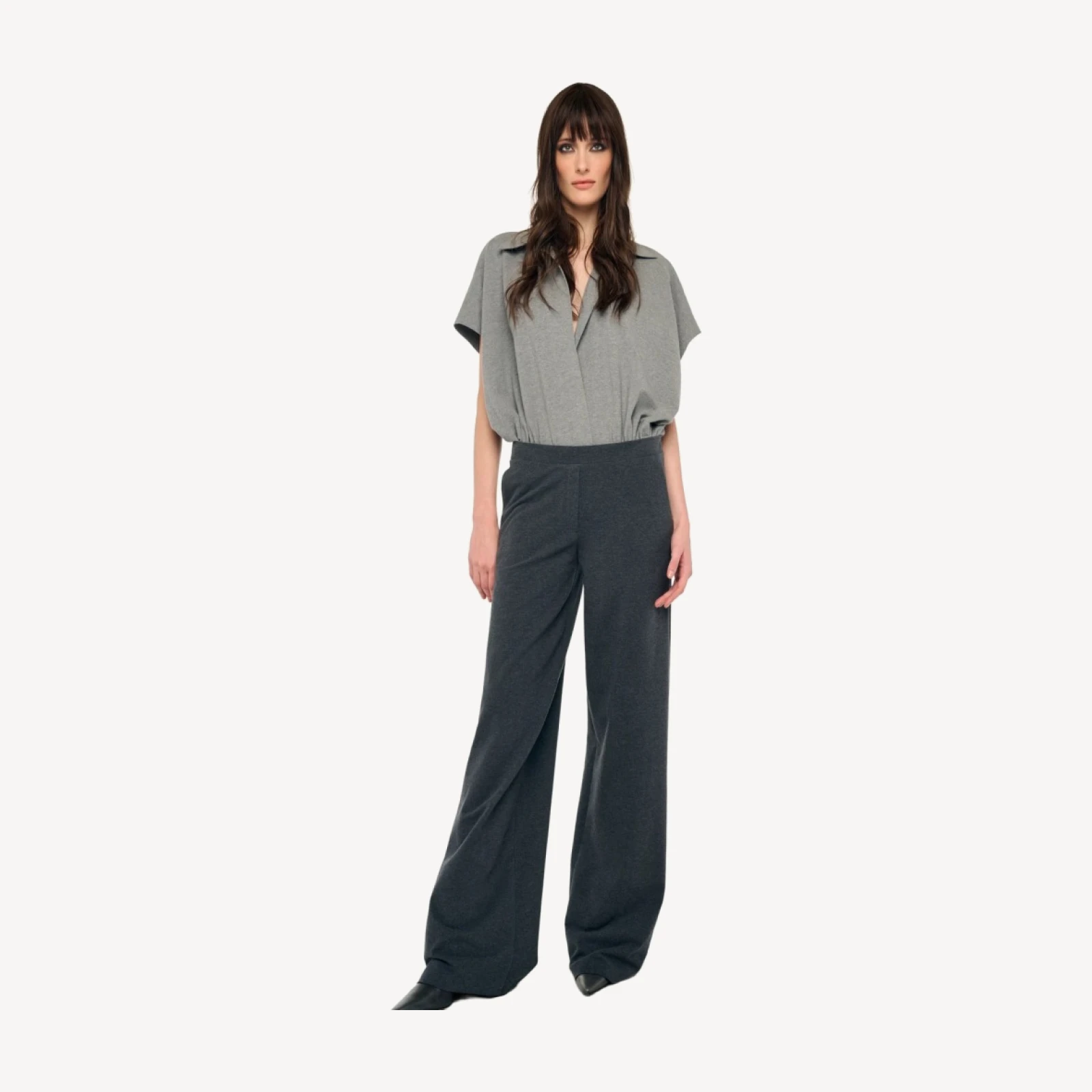 FLAT FRONT WIDE PANT