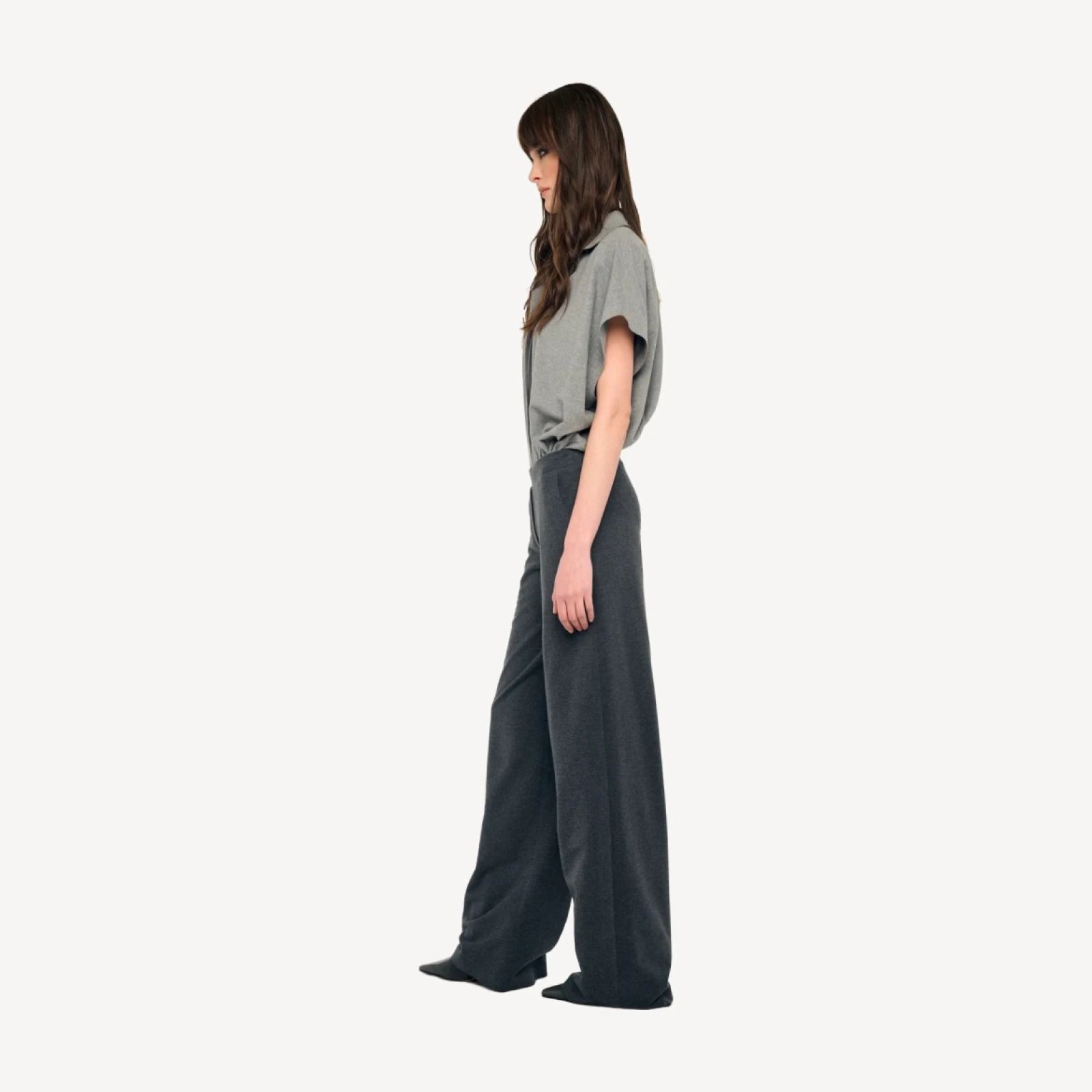 FLAT FRONT WIDE PANT