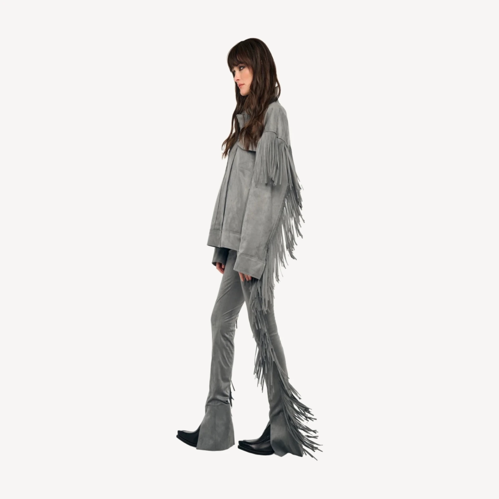 FRINGE SPAT JEANS