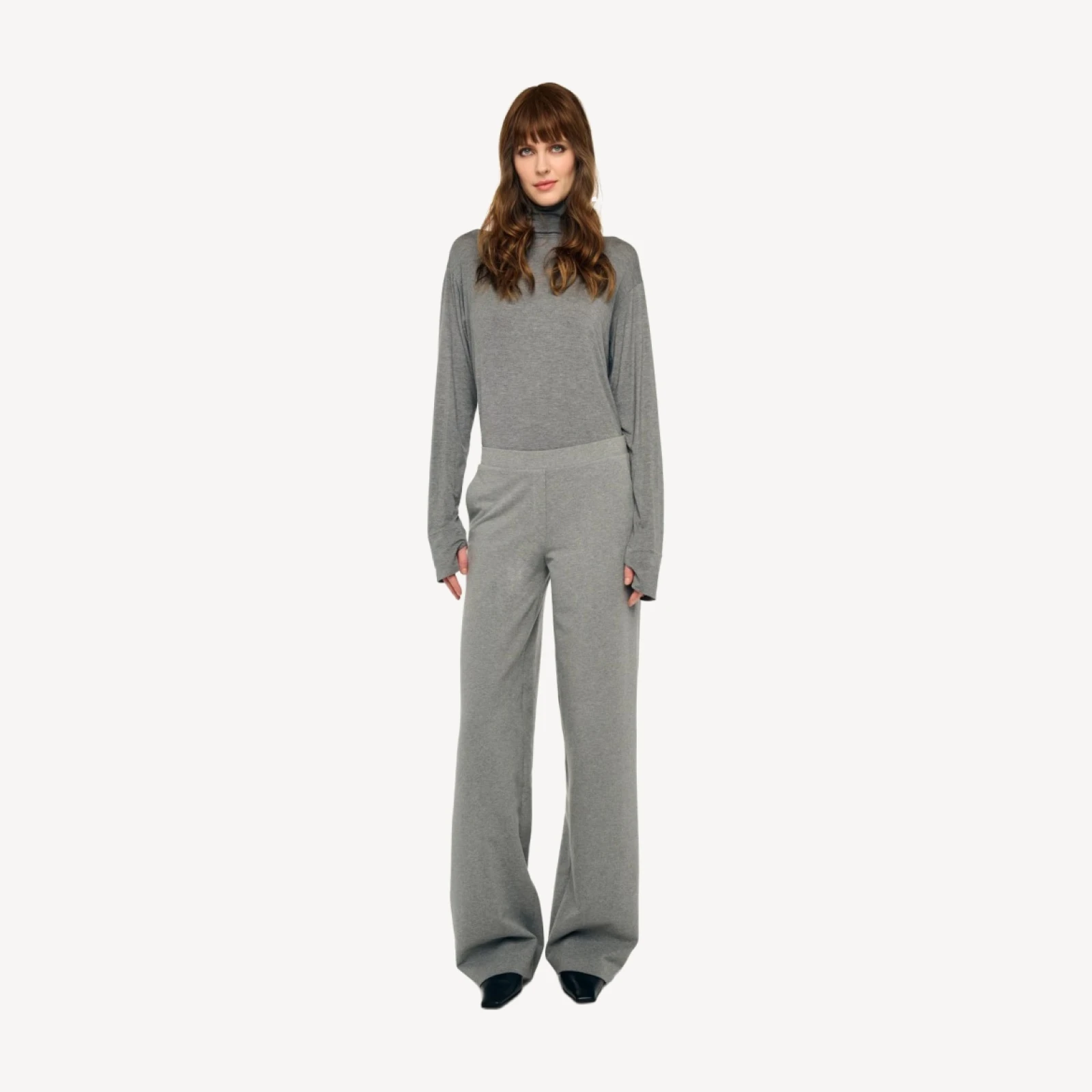 LONG SLEEVE TURTLENECK EASY FIT TOP