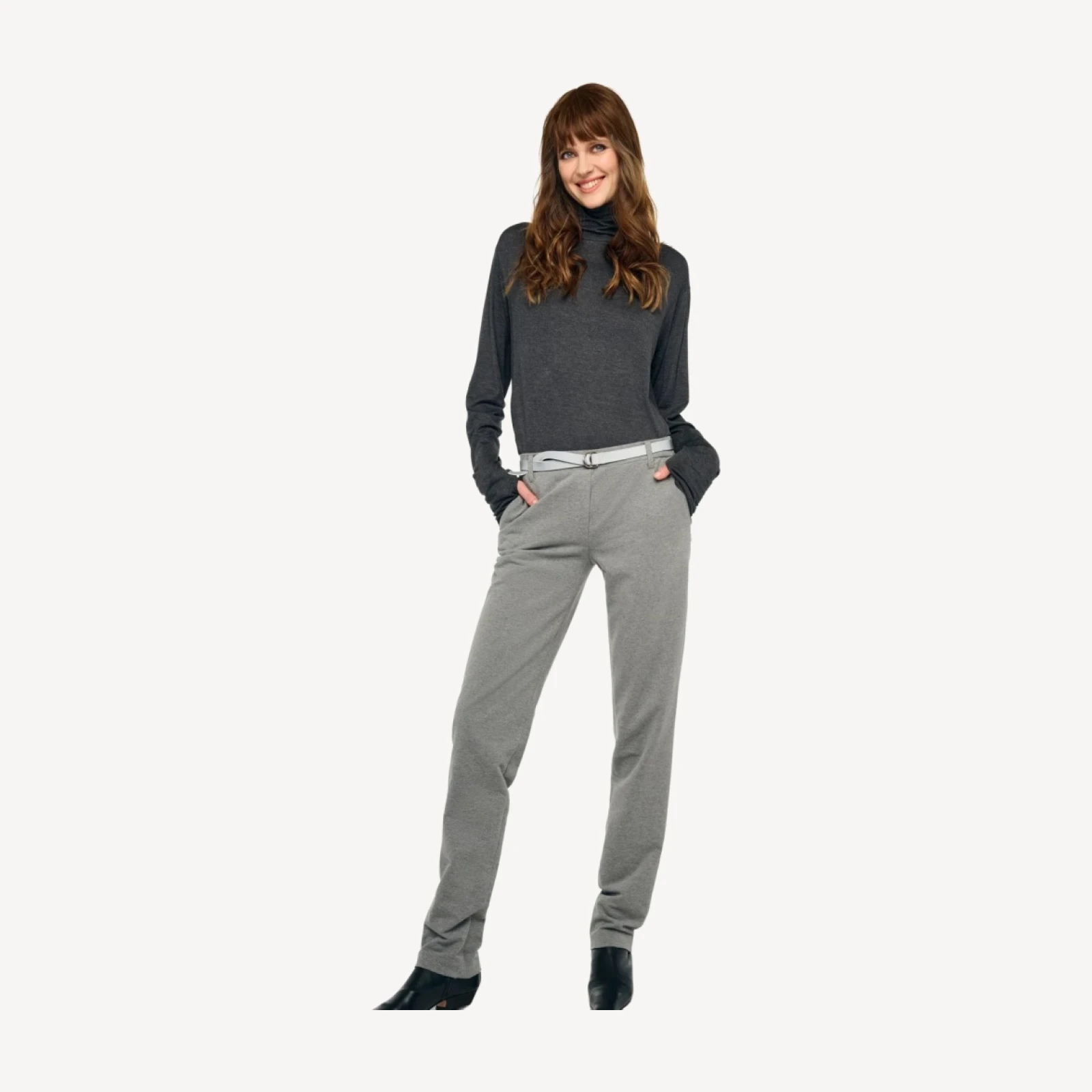 LONG SLEEVE TURTLENECK EASY FIT TOP