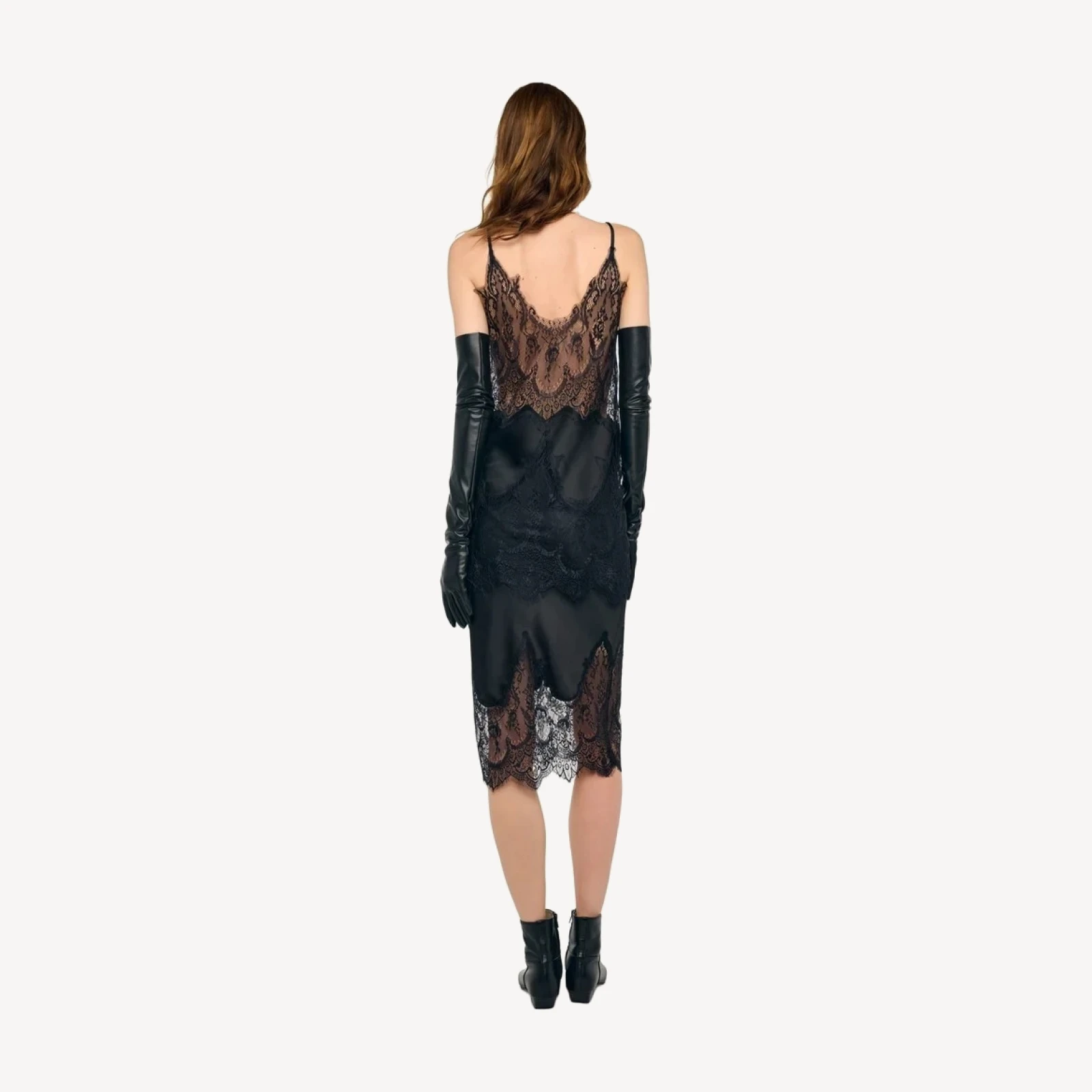 BIAS SLIP TOP WITH LACE