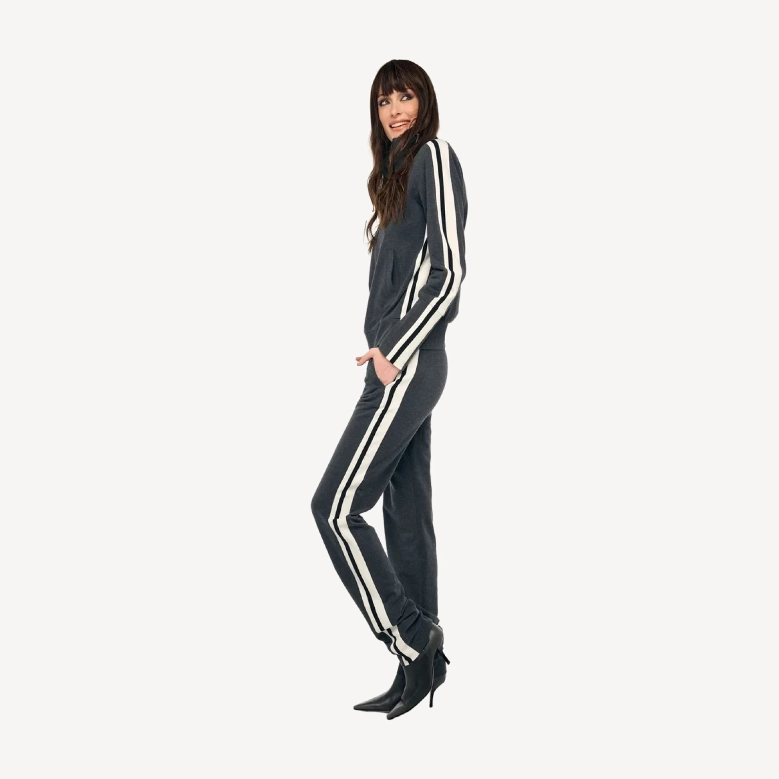 SIDE STRIPE FLAT FRONT PANT