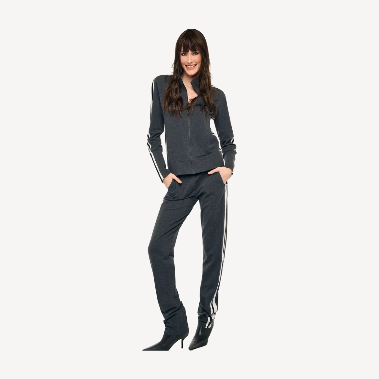 SIDE STRIPE FLAT FRONT PANT