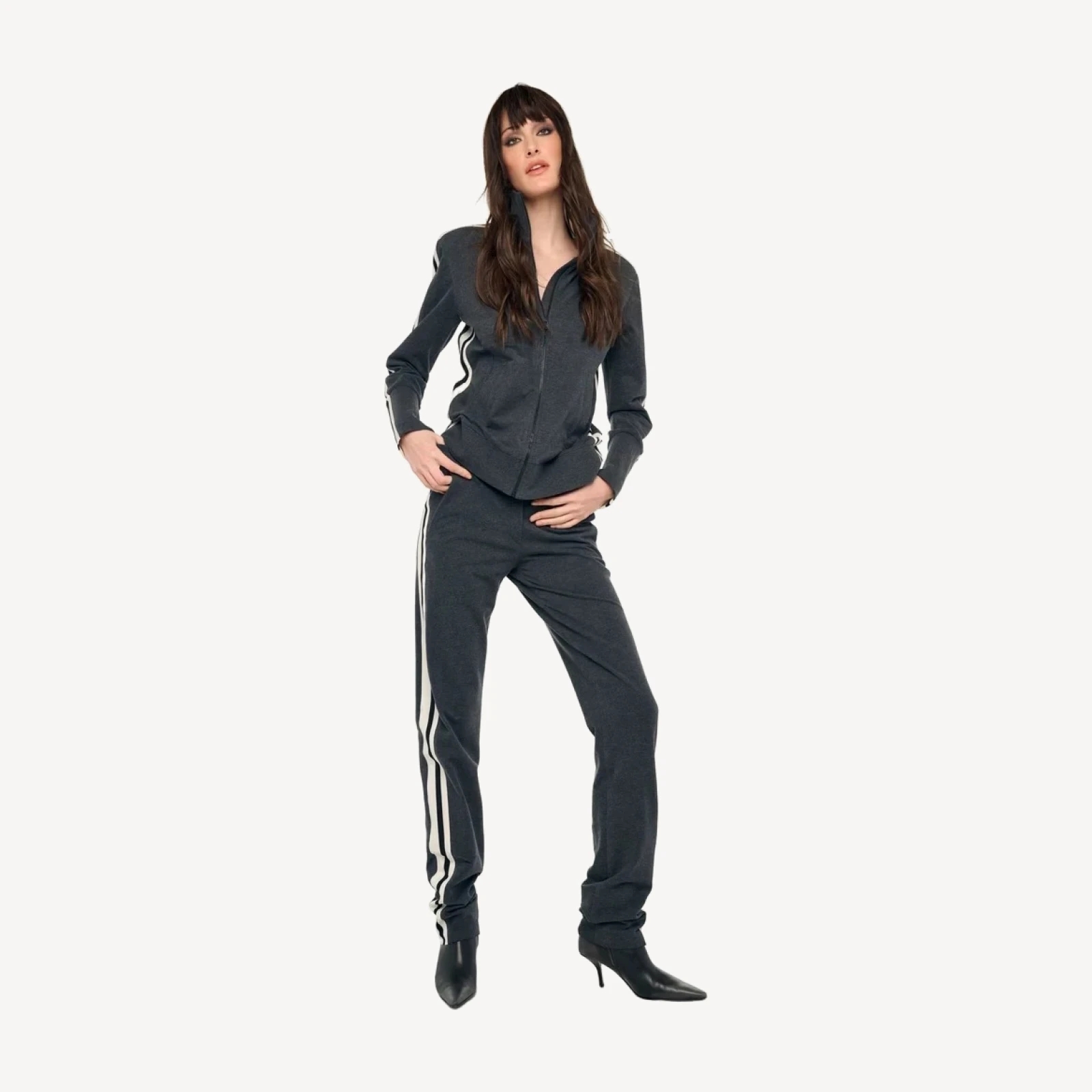 SIDE STRIPE FLAT FRONT PANT