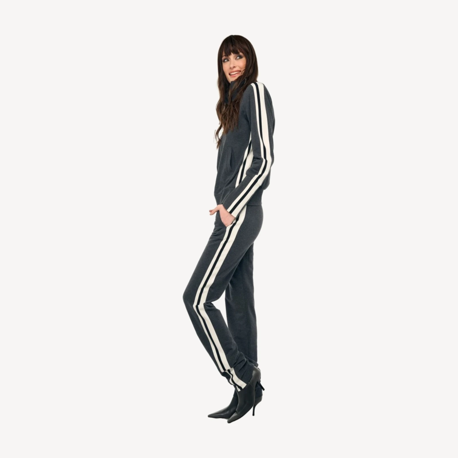SIDE STRIPE FLAT FRONT PANT