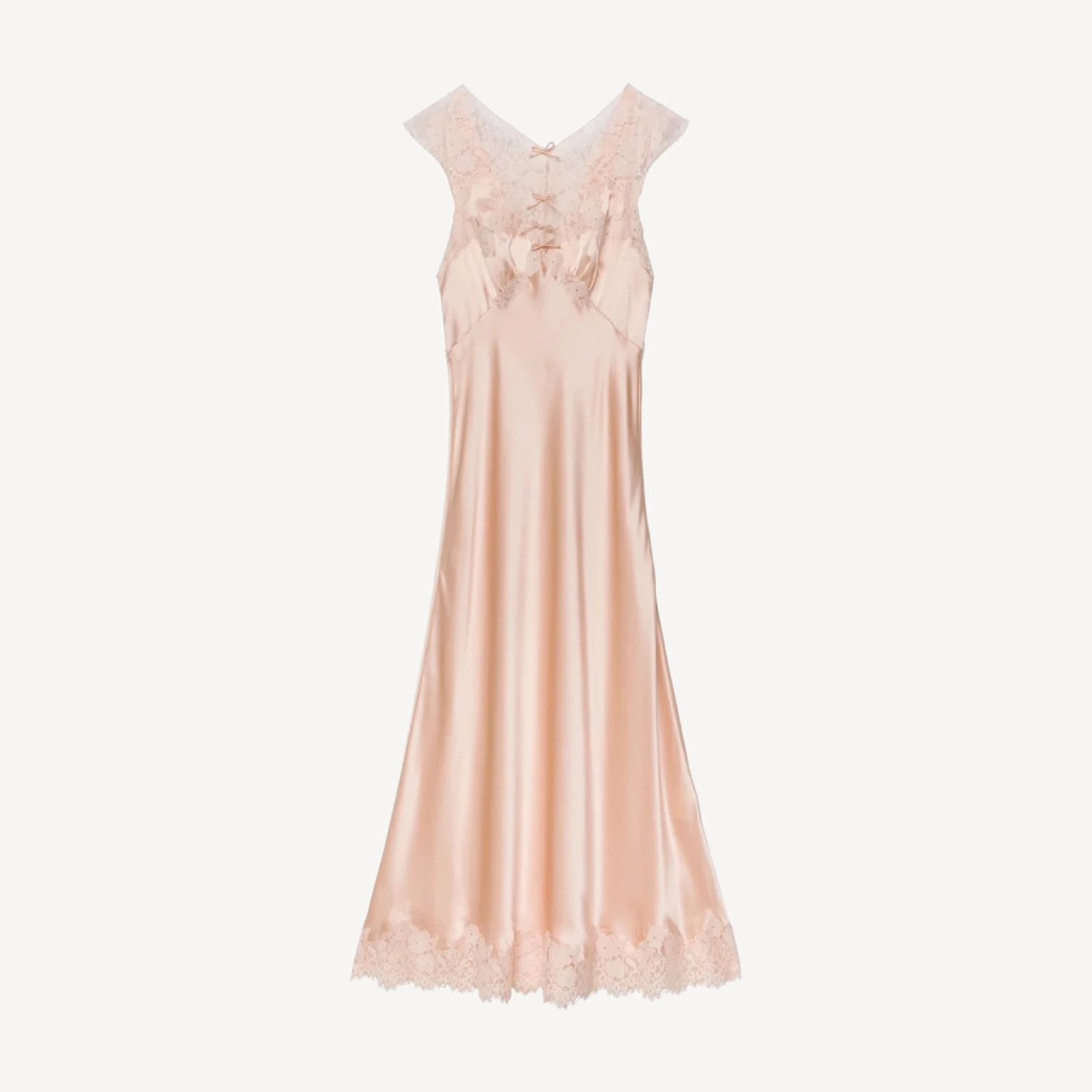 MARCELLE DRESS -- PEACH SORBET