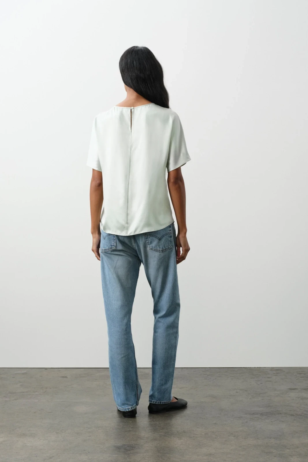 PENNY SILK TEE - MARBLE, photo 7