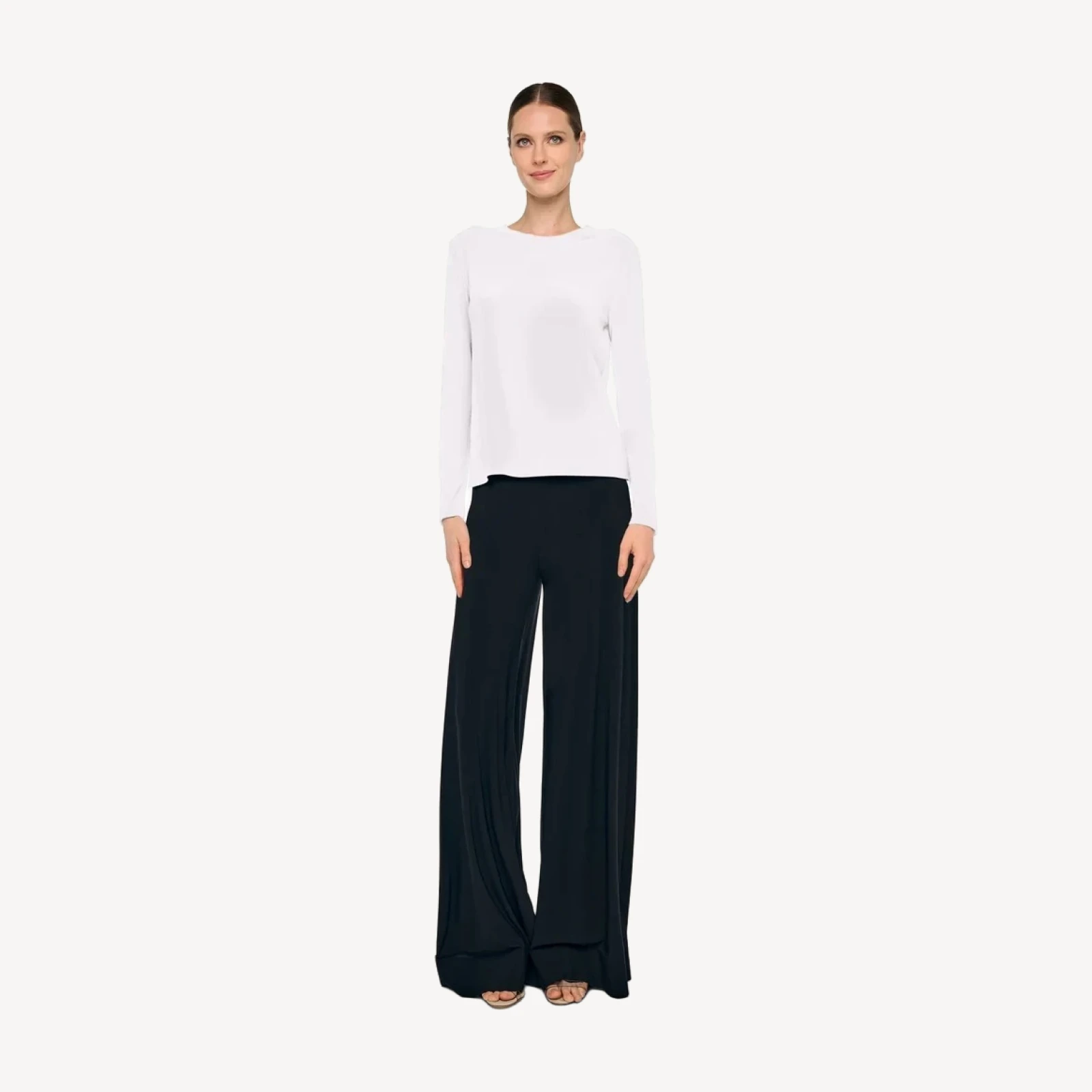 LONG SLEEVE PEASANT CROPPED TOP