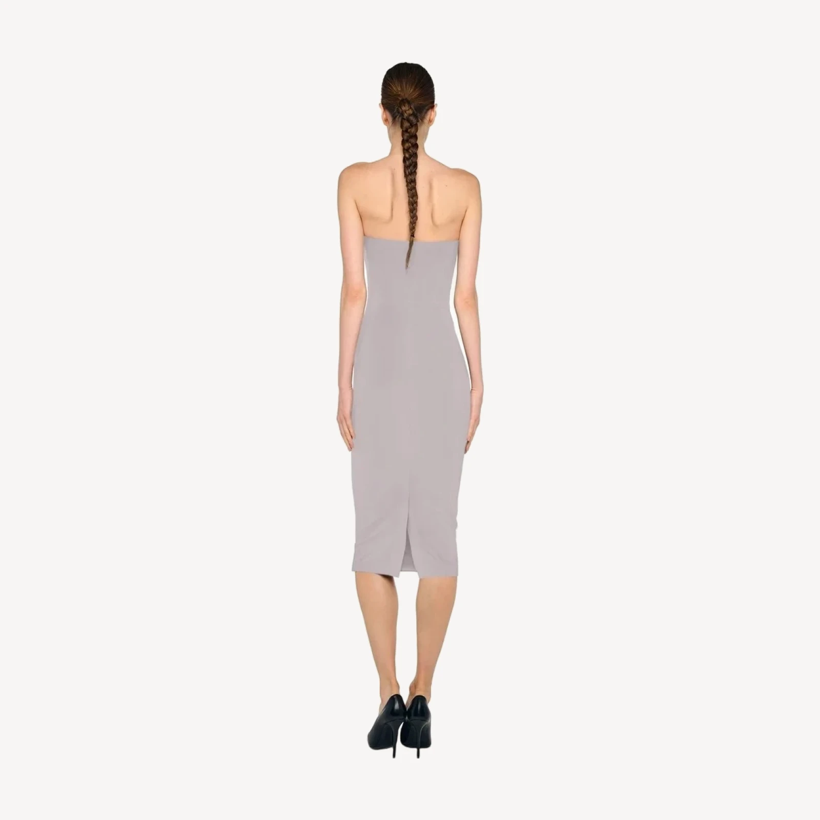 STRAPLESS DRESS TO KNEE