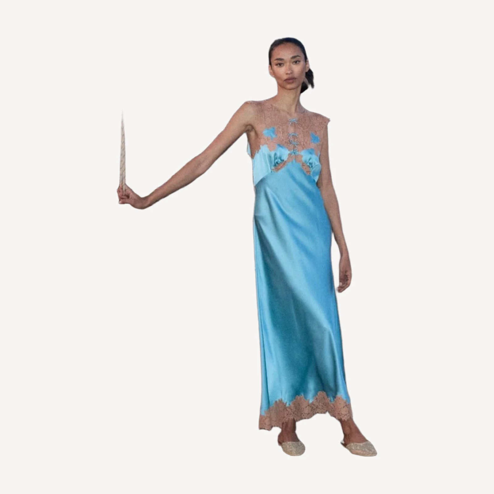 MARCELLE DRESS -- DEEP AQUAMARINE