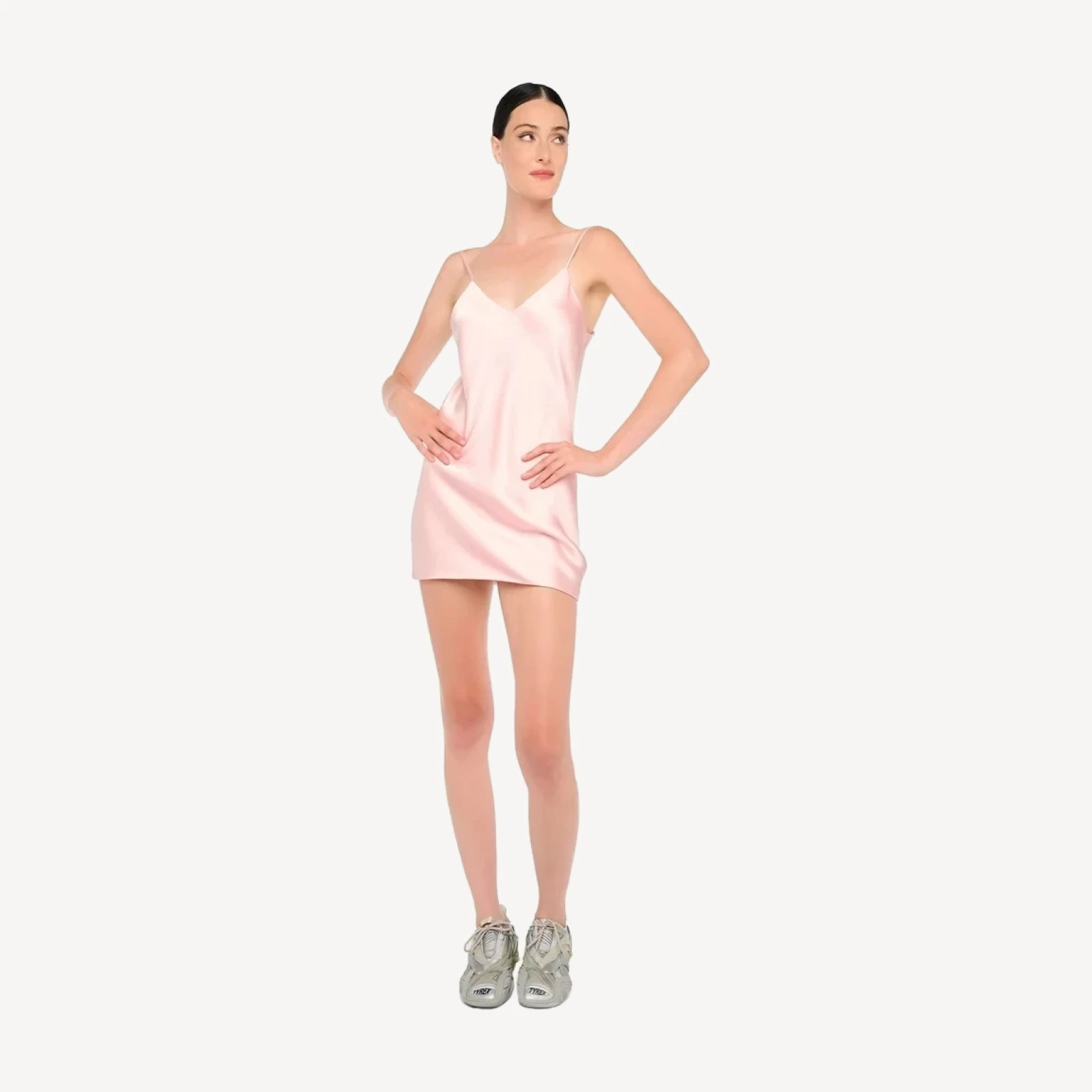 BIAS SLIP MINI DRESS