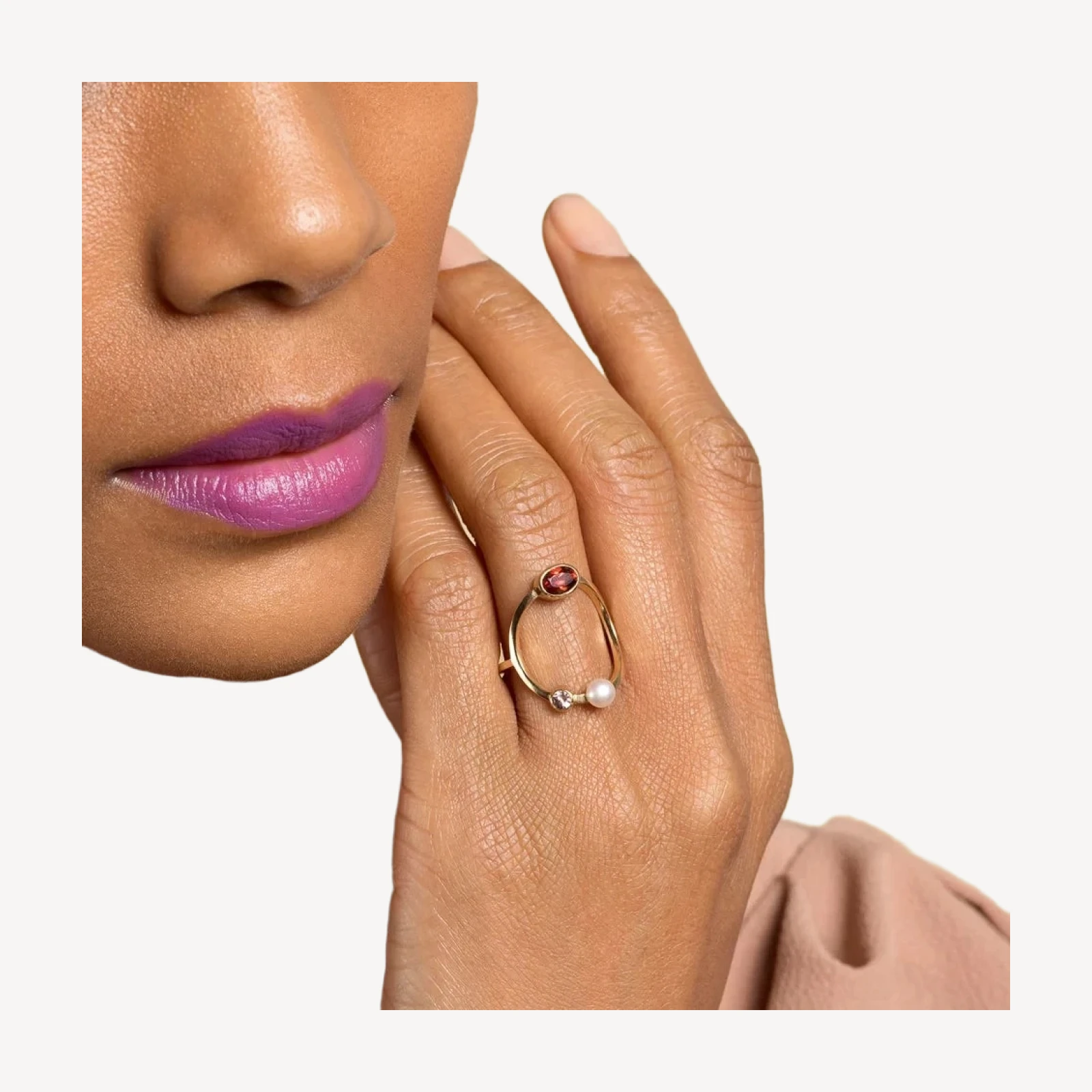 Trilogy Ring - Garnet