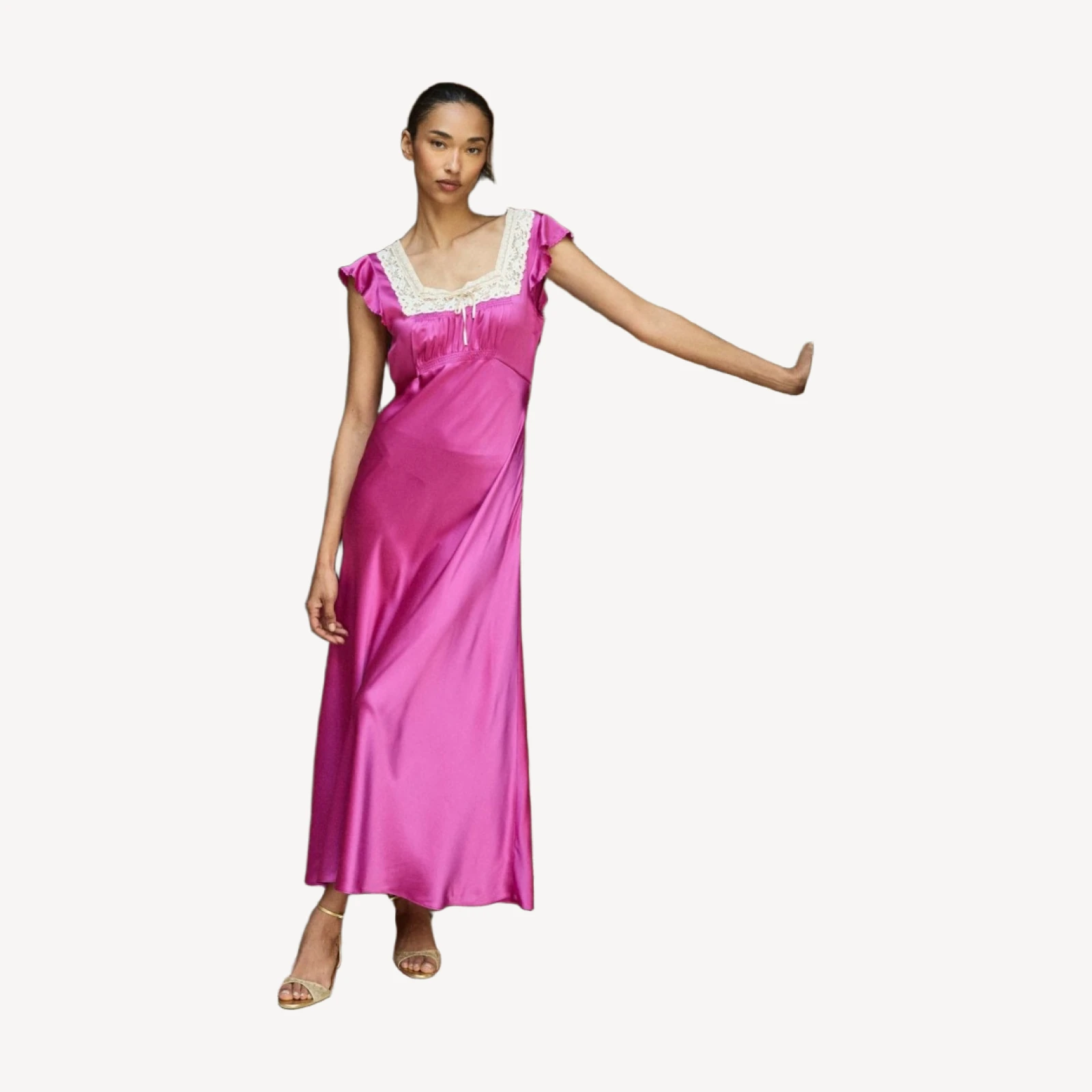 CORINA DRESS -- MAGENTA