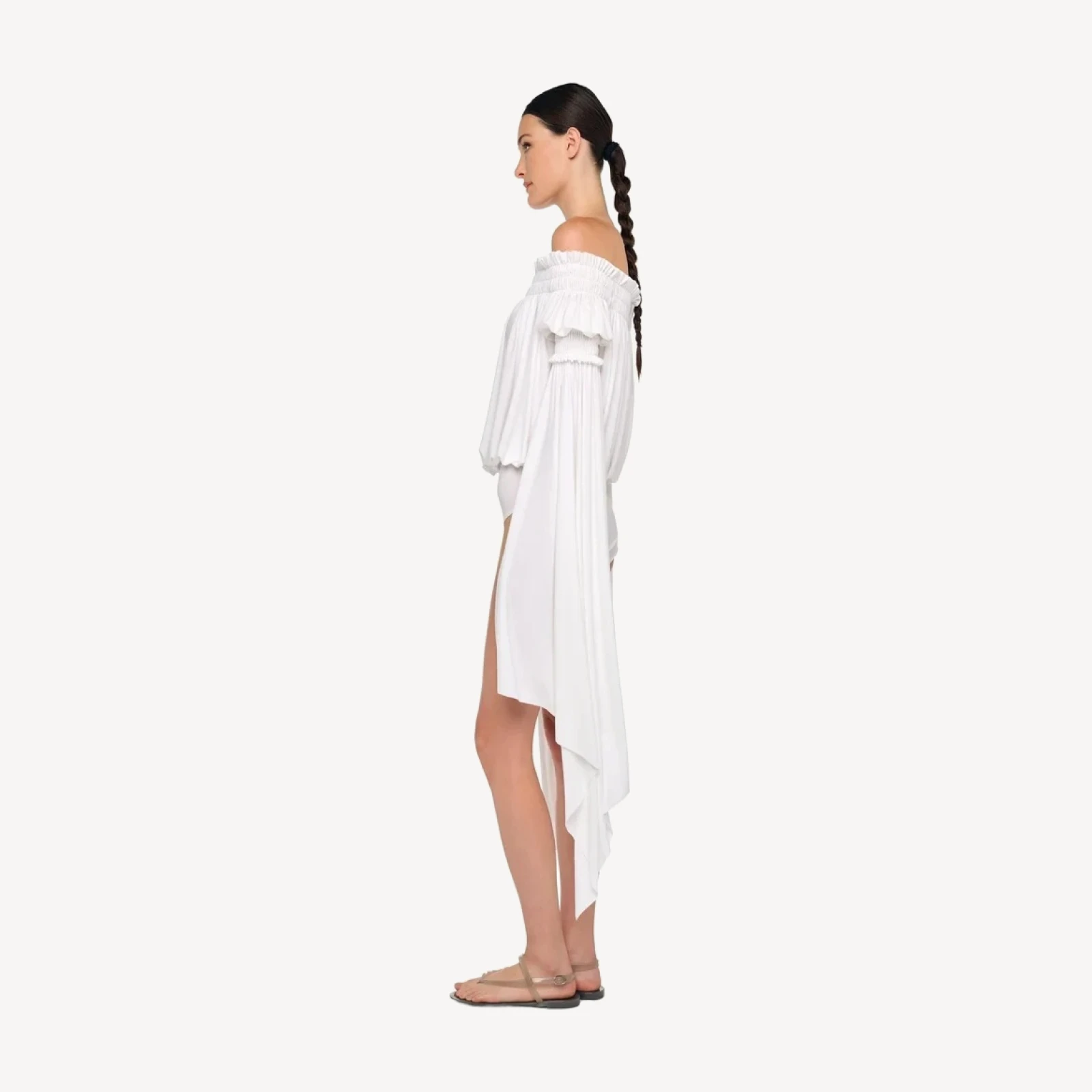 HANDKERCHIEF SLEEVE PEASANT BODYSUIT