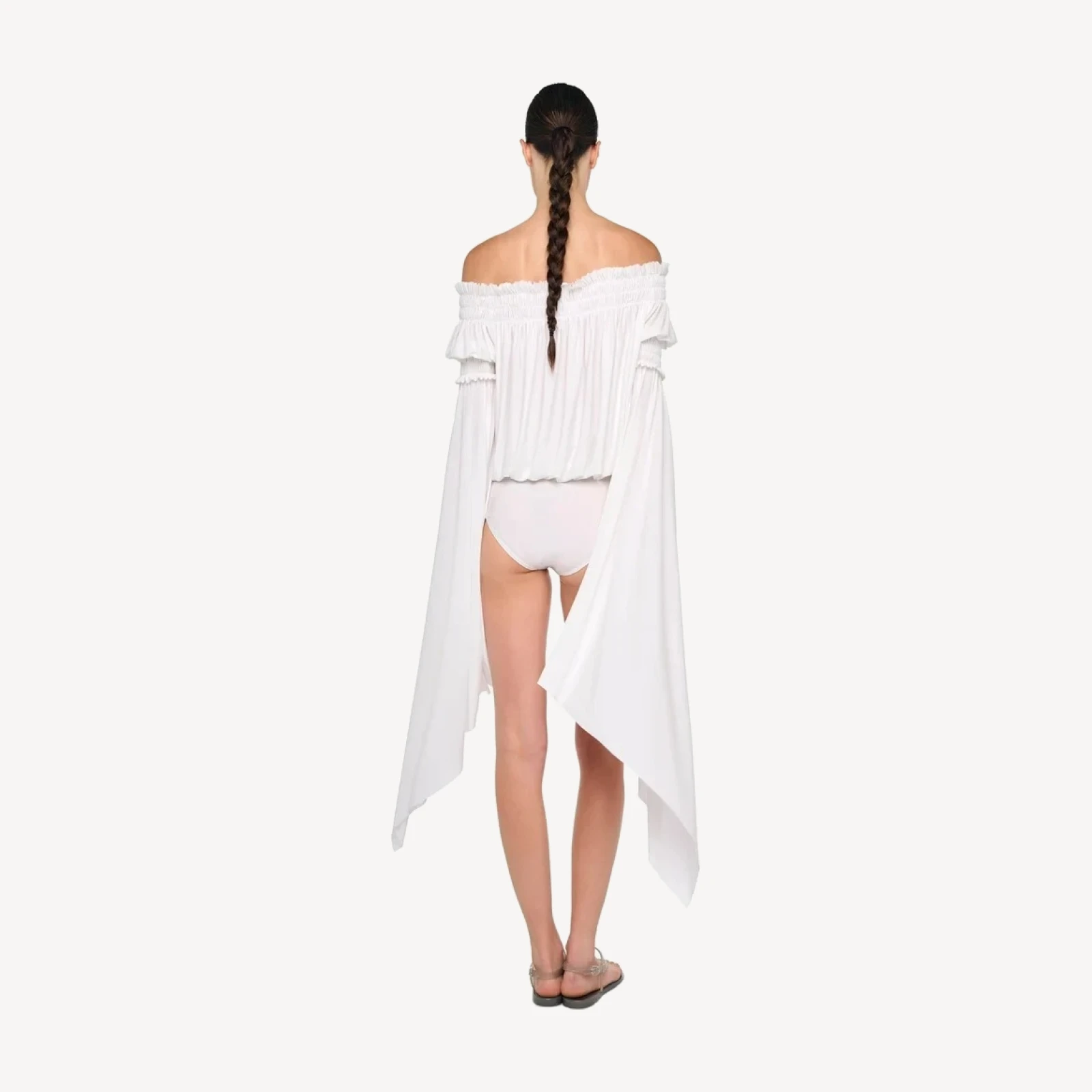HANDKERCHIEF SLEEVE PEASANT BODYSUIT